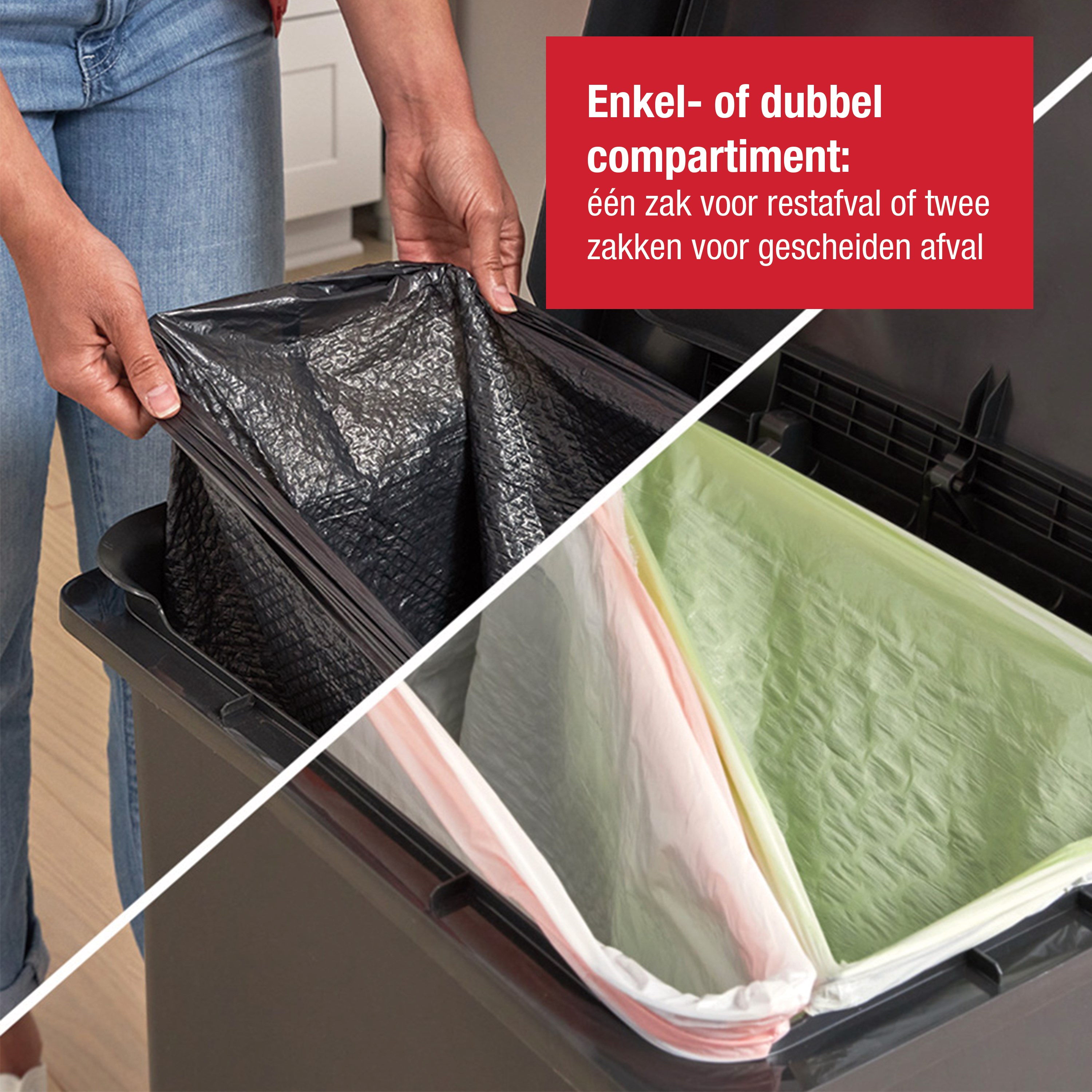 Rubbermaid Premier Series 71L/19G Step-On Bin, Charcoal, Single or Dual Stream Thumbnail 1