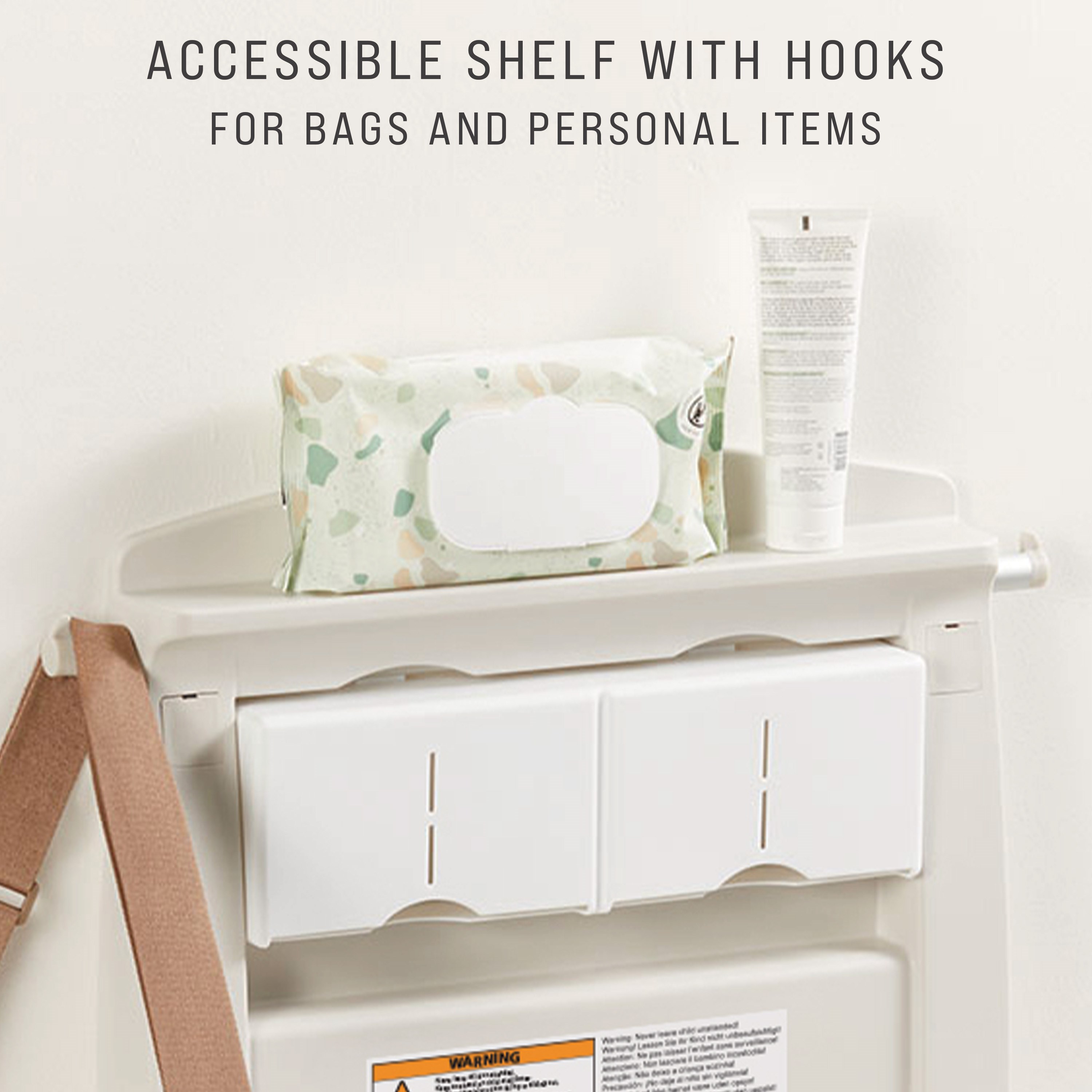 The Rubbermaid Commercial Products Baby Changing Station offers a safe baby changing station with best-in-class durability and convenience.