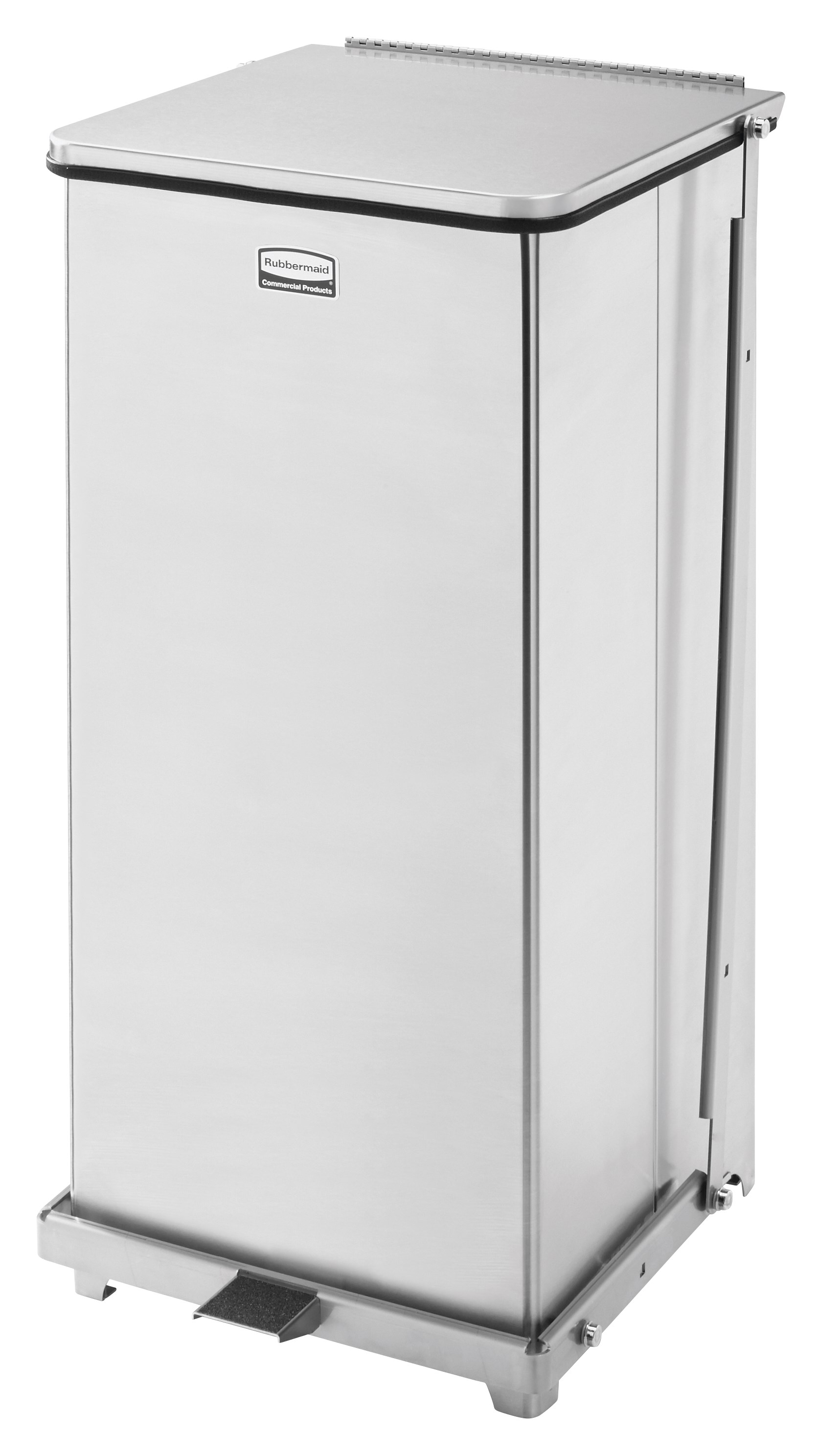 Engineered to close without a sound, the Silent Defenders® 13 Gallon FGQST24E Square Indoor Step-On Container is perfect for hospitals, doctor’s offices and other healthcare facilities.