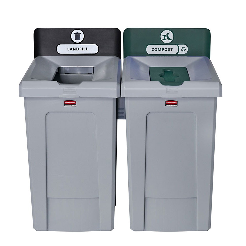The Slim Jim® Recycling Station offers a front-of-house look with back-of-house functionality. It seamlessly connects with the 23G Slim Jim Recycling Station for a customizable recycling solution.