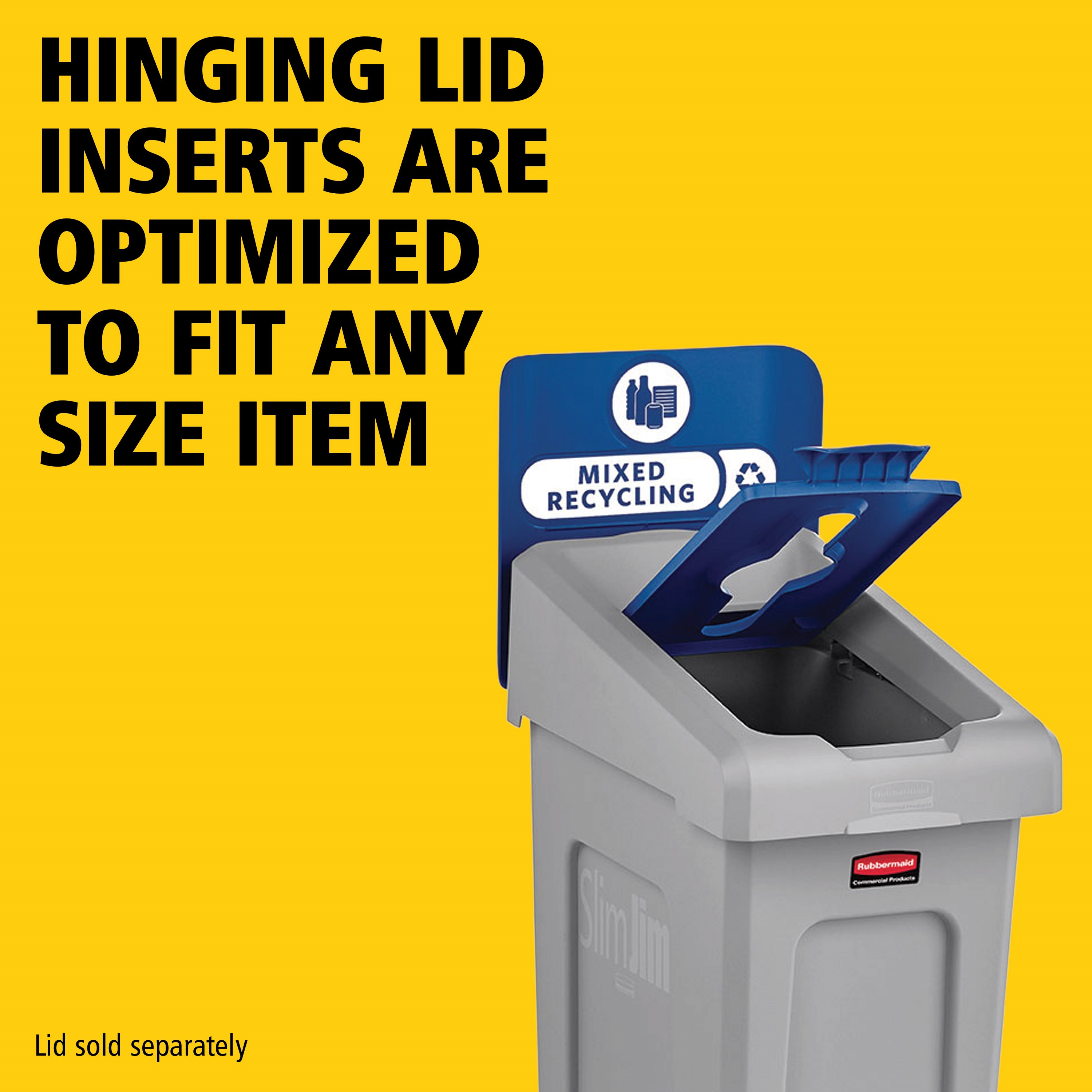 The Slim Jim® Recycling Station offers a front-of-house look with back-of-house functionality. It seamlessly connects with the 33G Slim Jim Recycling Station for a customizable recycling solution.