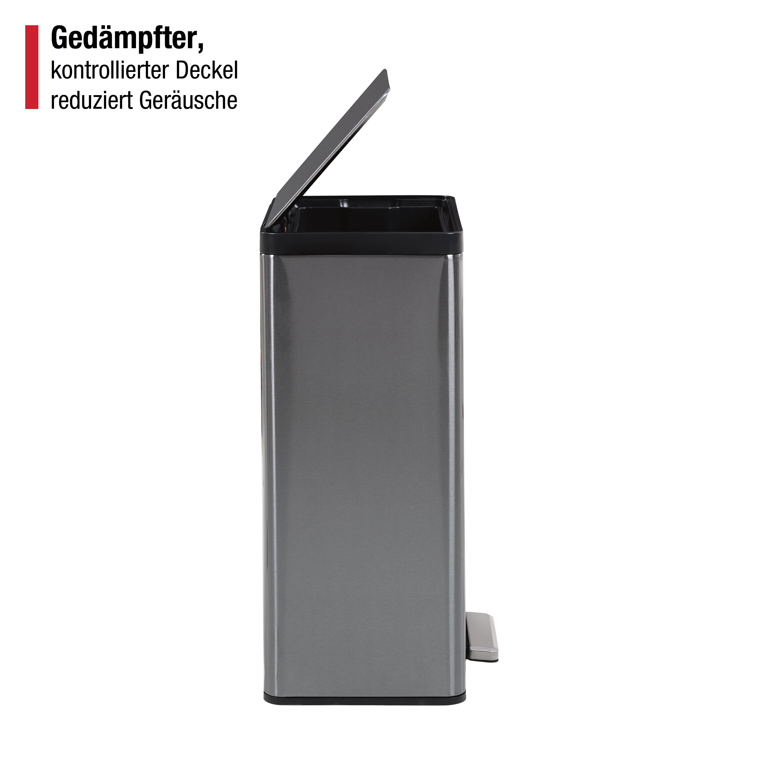 Rubbermaid Elite 45L/12G Stainless Steel Step-On Bin Thumbnail 3