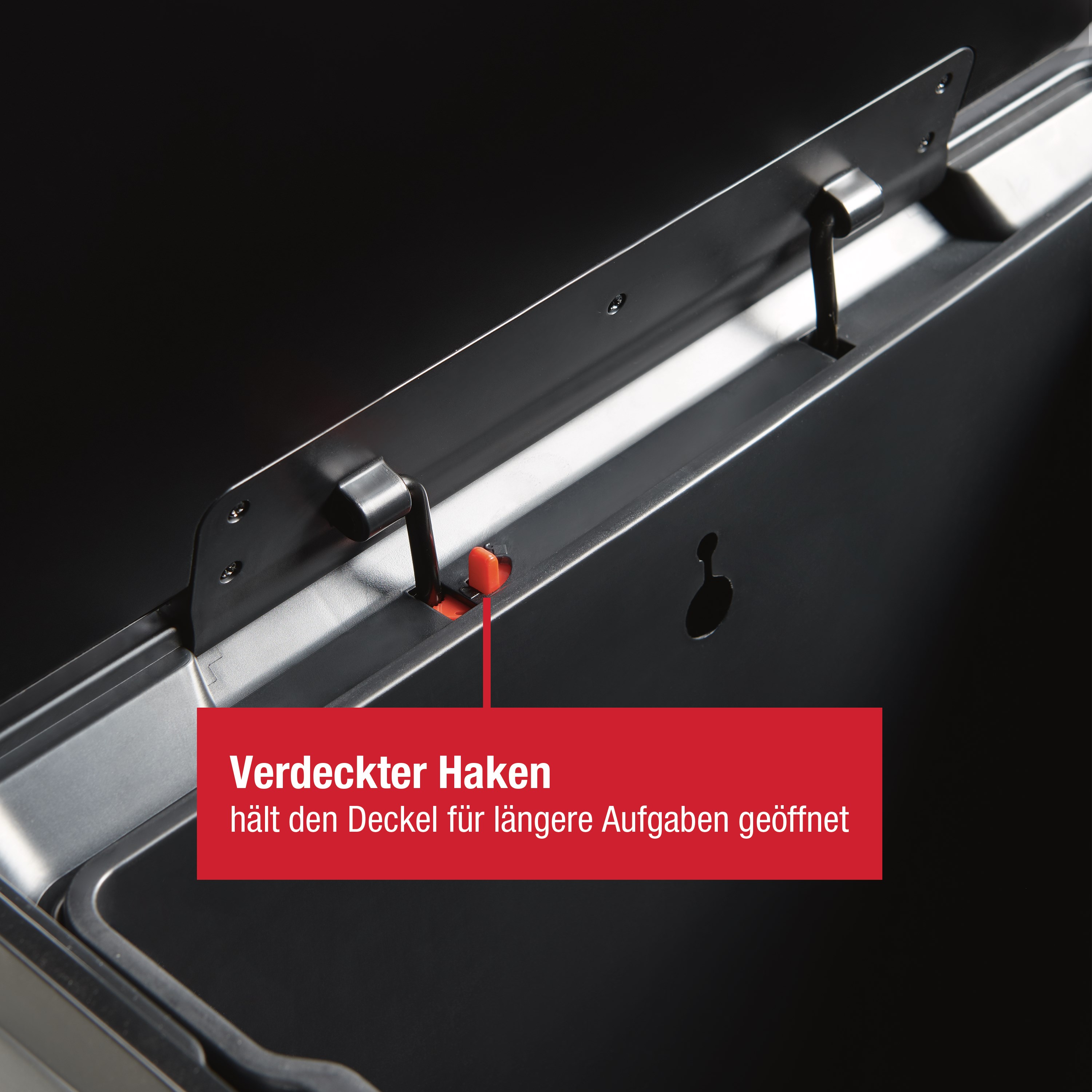 Rubbermaid Elite 45L/12G Stainless Steel Step-On Bin Thumbnail 4