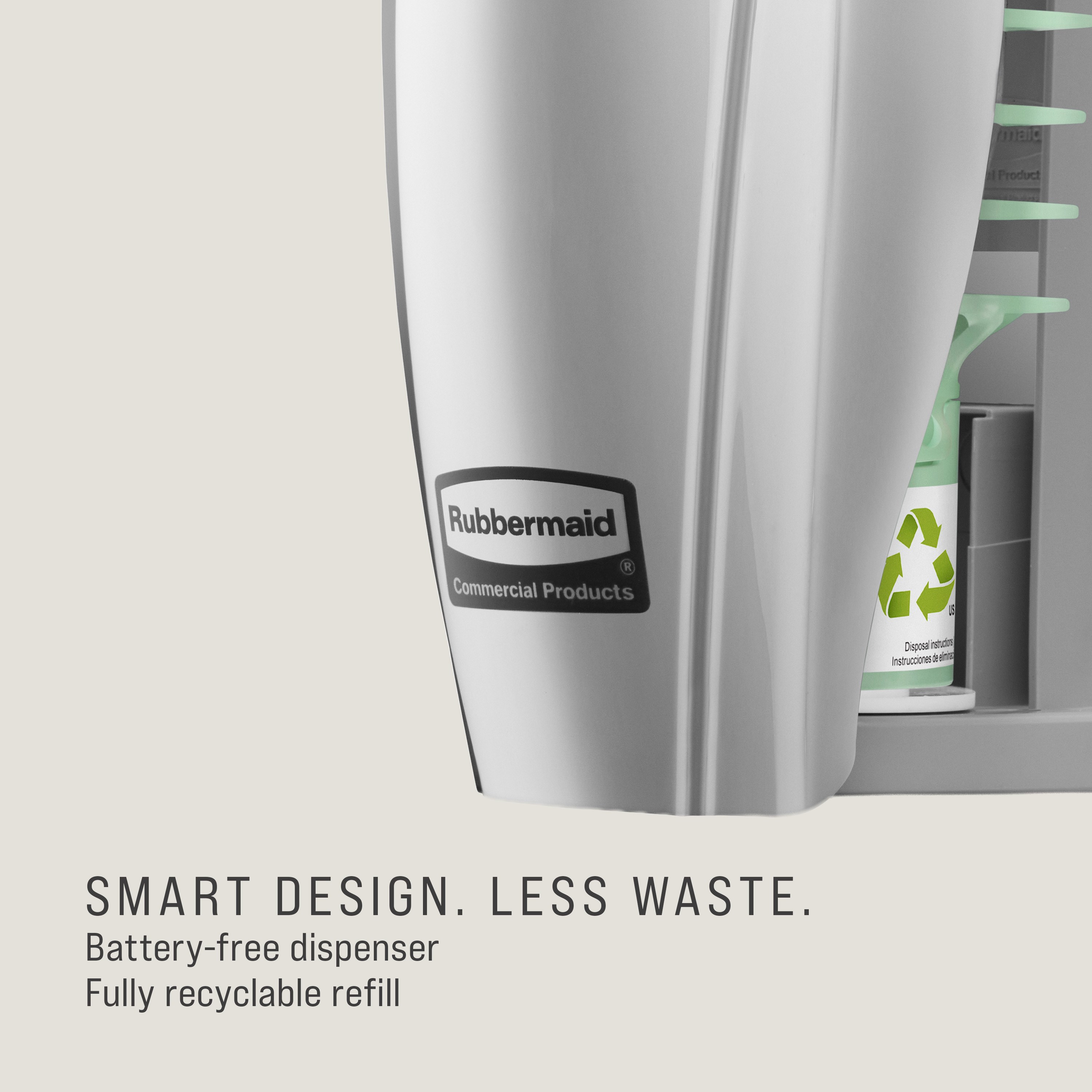 Battery free Passive Air Care Dispenser compatible with CirculAir 90™ Air Care Refills, delivering uninterrupted performance and 90 days or more of maintenance-free fragrance.