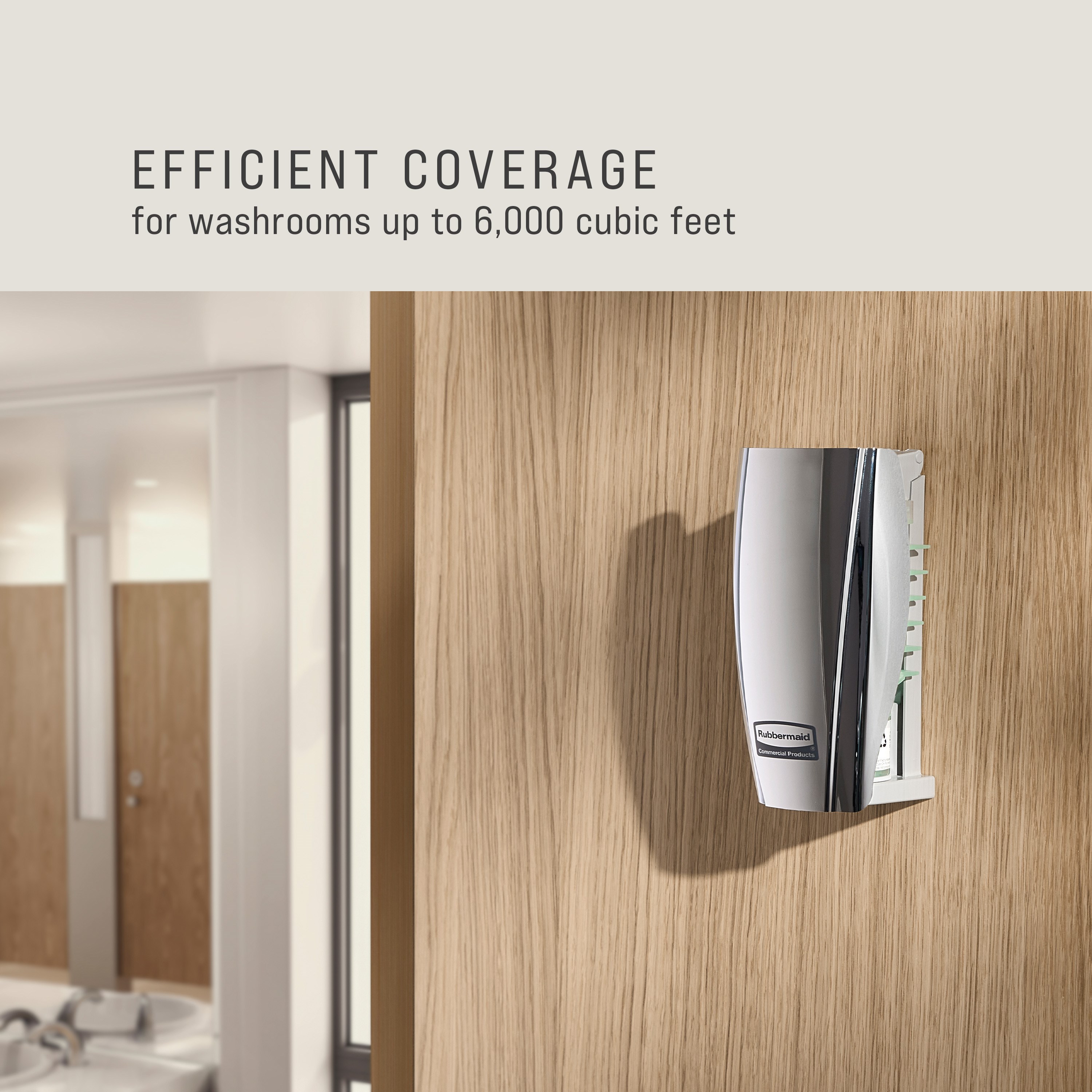 Battery free Passive Air Care Dispenser compatible with CirculAir 90™ Air Care Refills, delivering uninterrupted performance and 90 days or more of maintenance-free fragrance.