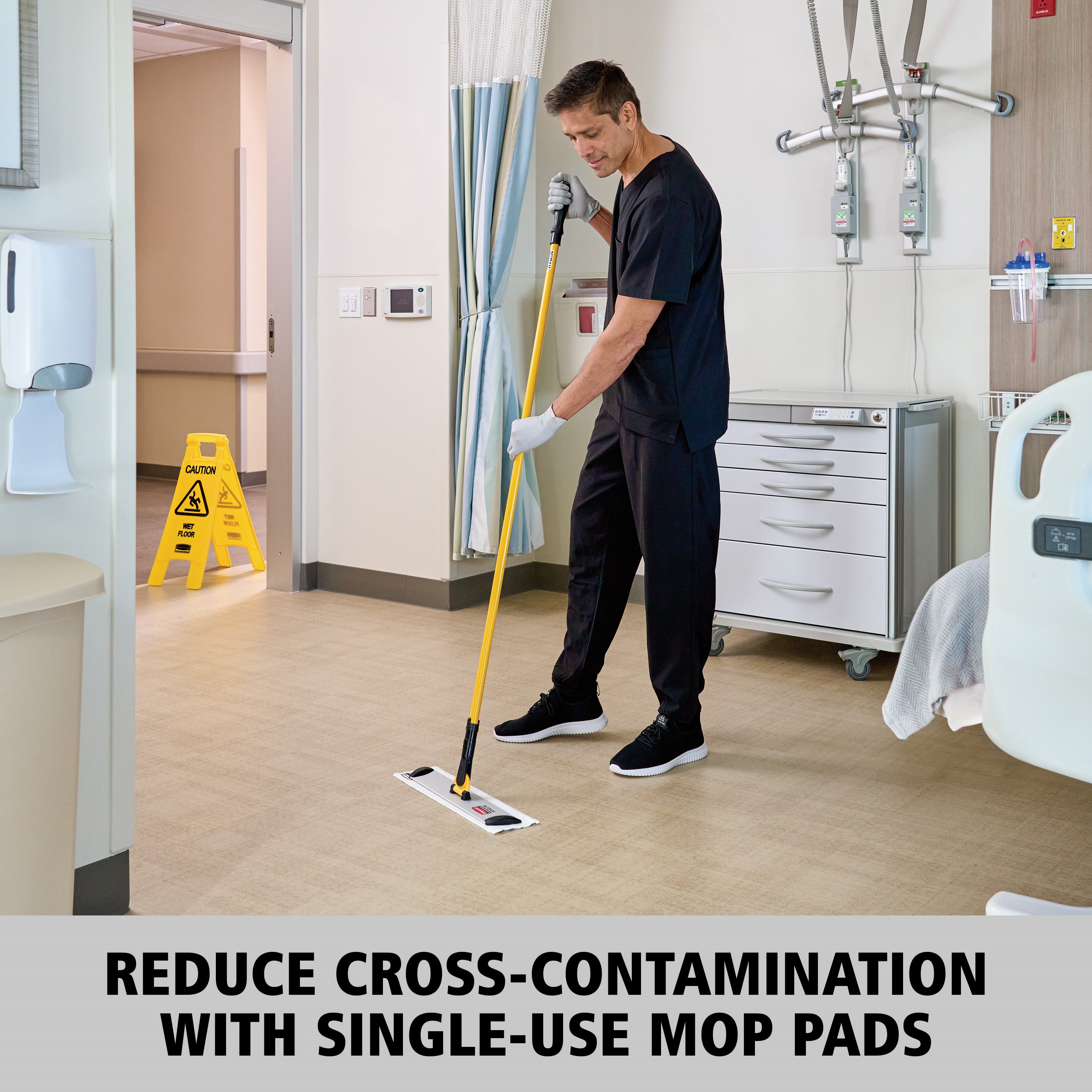 The HYGEN™ Disposable Microfiber Pads assists in environmental cleaning, the first step in the disinfection process, by removing 99.9% or more of tested fungi, viruses, and bacteria* to help improve cleaning efficacy.