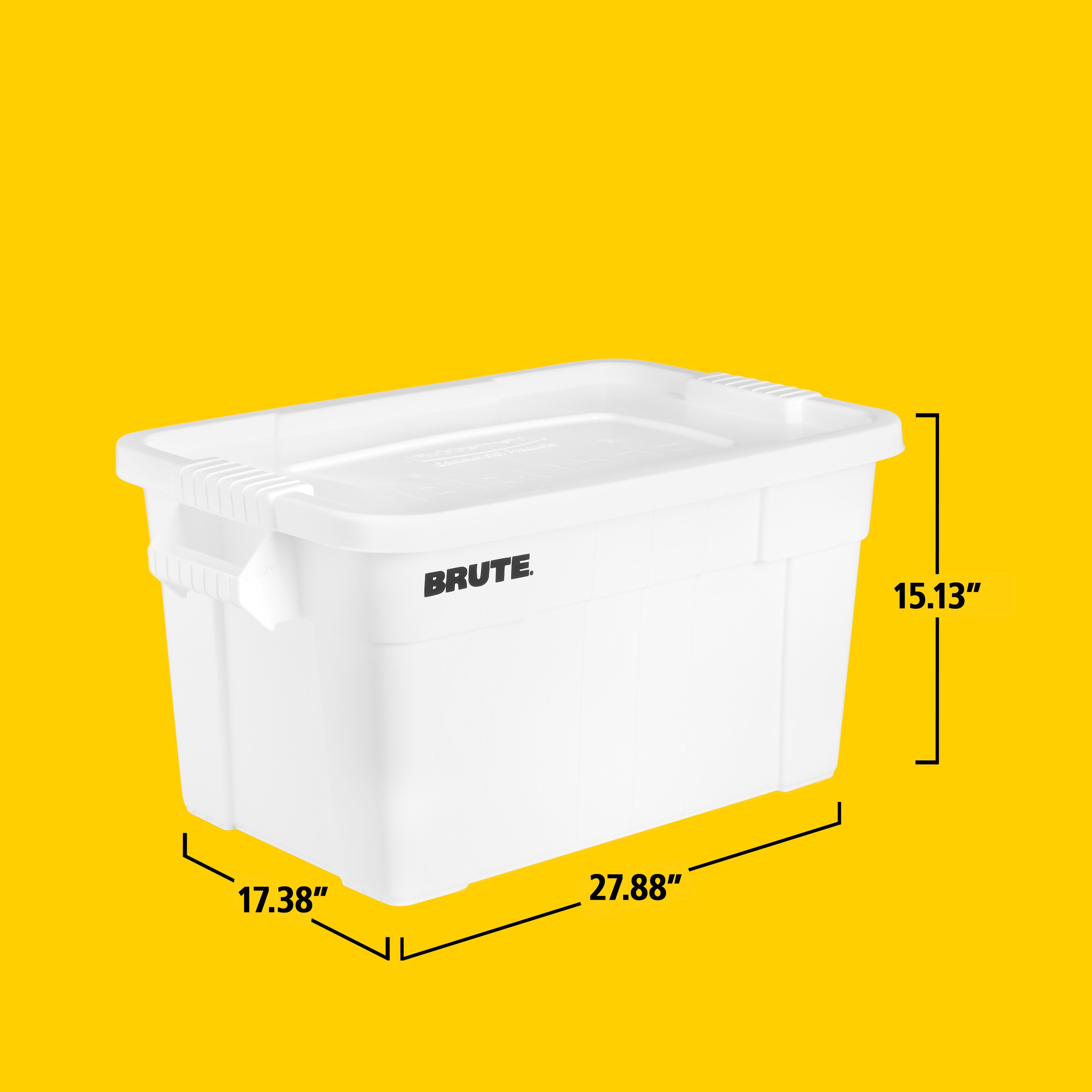 The BRUTE® Food Storage Tote with Lid is ideal for the food service industry, these plastic food storage containers meet NSF/ANSI Standard 2 for use in food handling and processing.