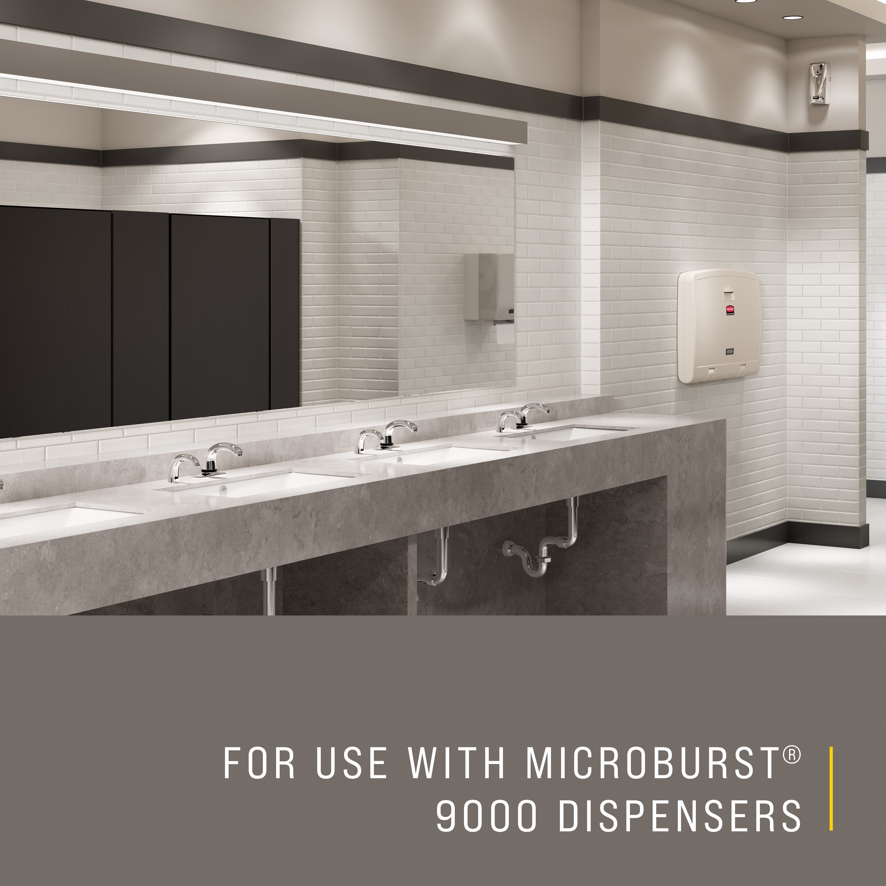 Microburst® 9000 refills feature high quality, fresh fragrances that last for 9000 sprays or up to 180 days.
