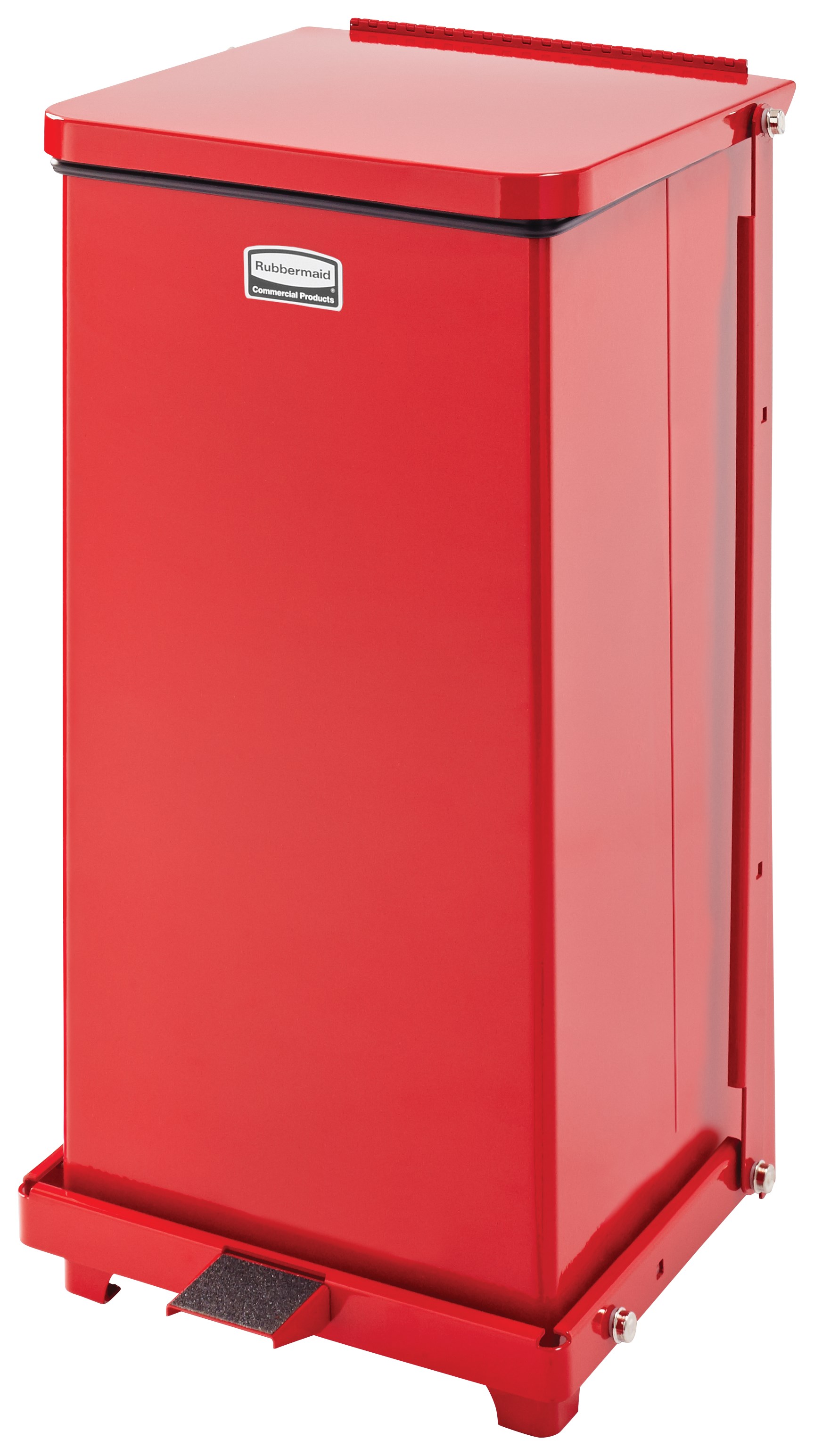 Engineered to close without a sound, the Silent Defenders® 12 Gallon FGQST12E Square Indoor Step-On Container is perfect for hospitals, doctor’s offices and other healthcare facilities.