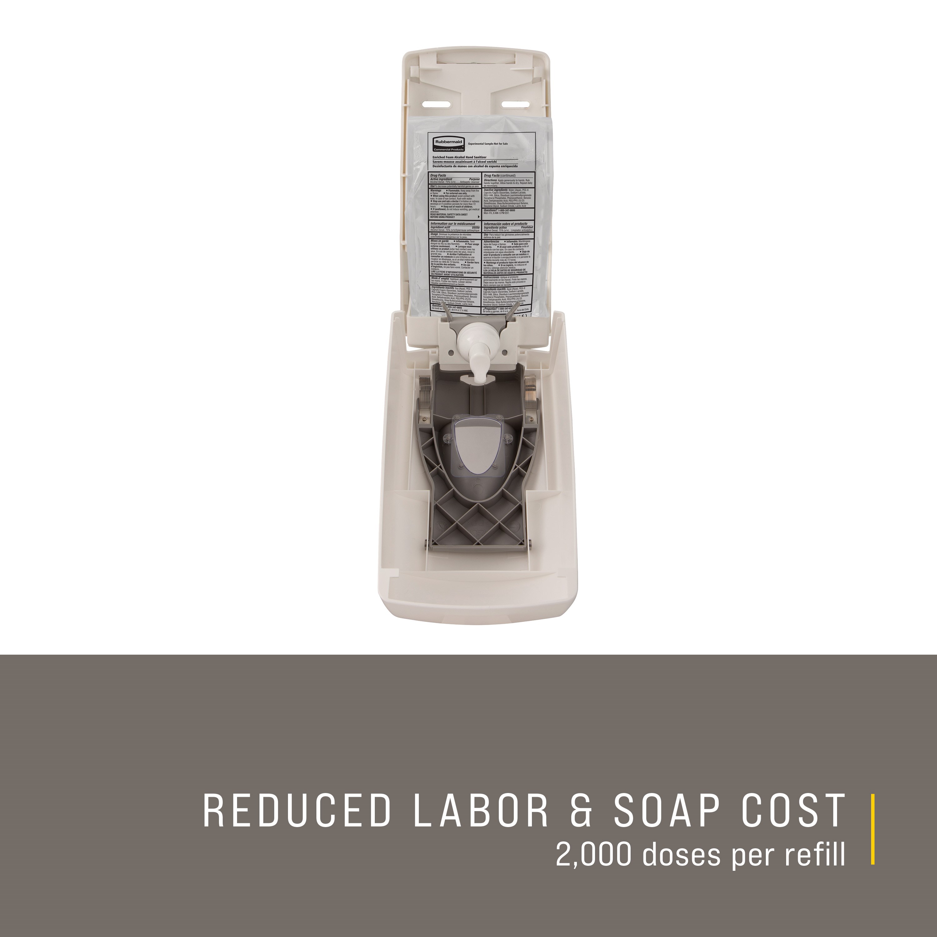 The Manual Foam Dispenser is a wall-mounted system that offers the perfect balance between quality and value.