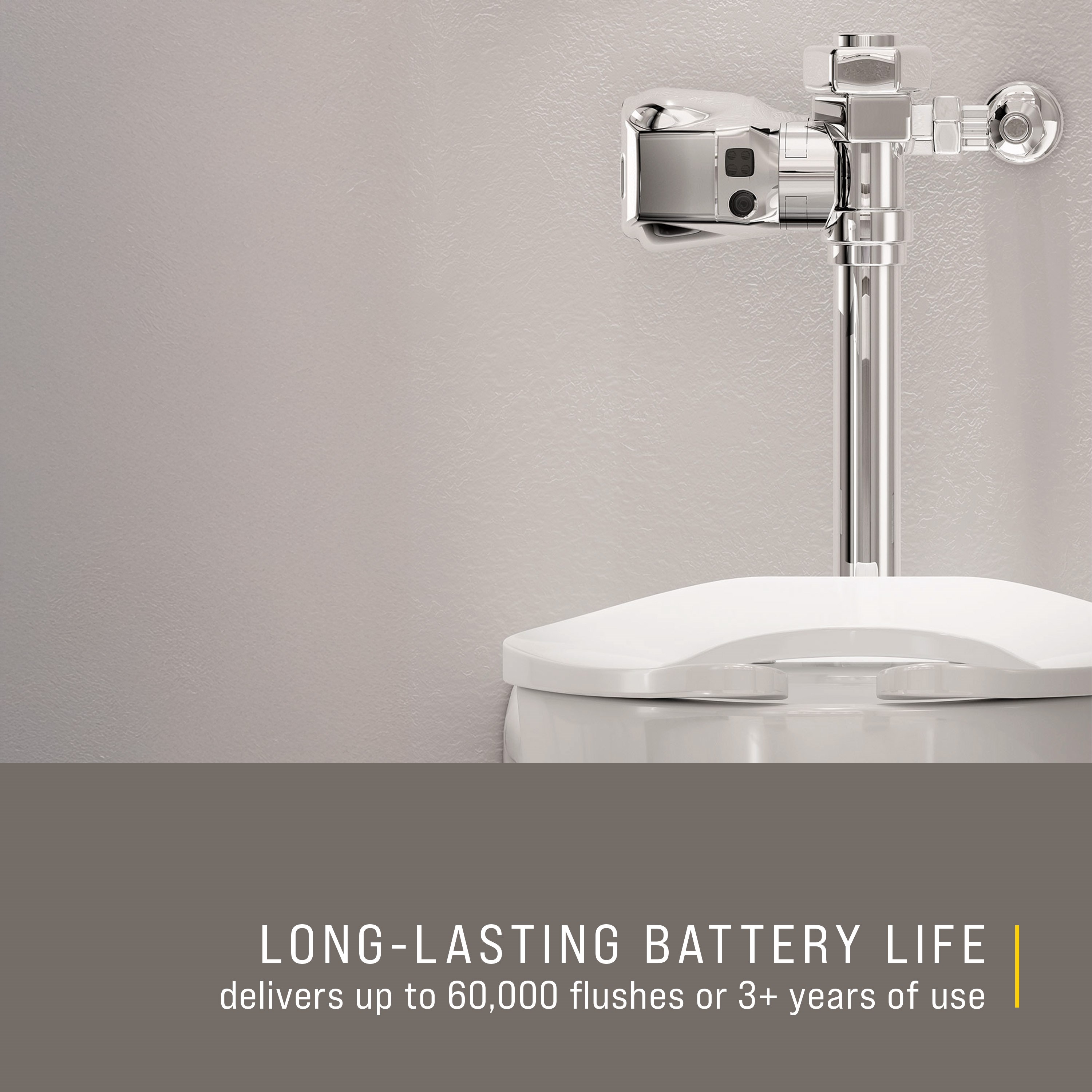 The AutoFlush® Clamp for toilets is a touch-free, sensor-activated system that eliminates the potential for cross-contamination and promotes good hygiene.