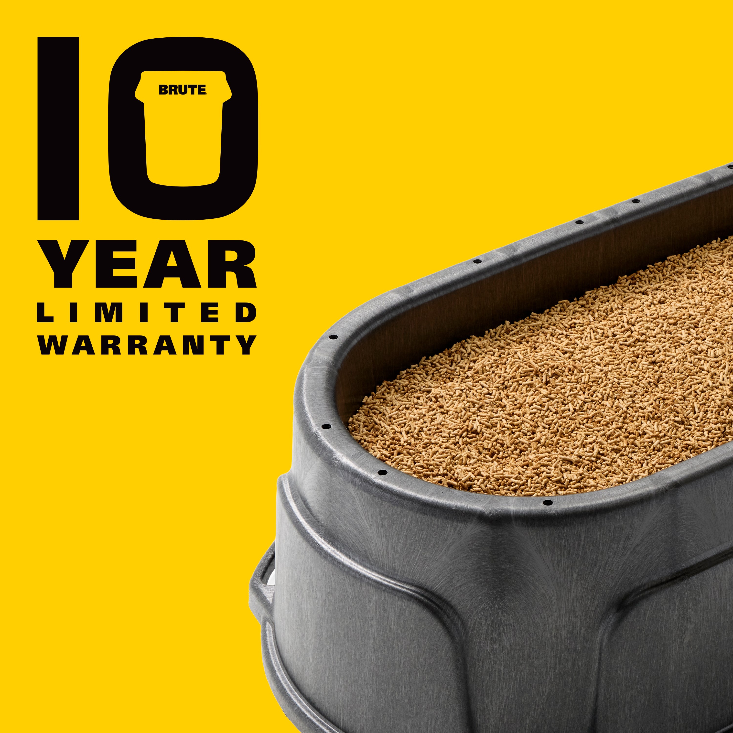 BRUTE® 5 Ft Bunk Animal Feeder delivers dependable performance season after season. Its weather-, impact-, and corrosion-resistant design is engineered for the most rugged outdoor conditions, while its durable RigidCell™ construction offers the same trusted strength as RCP stock tanks.