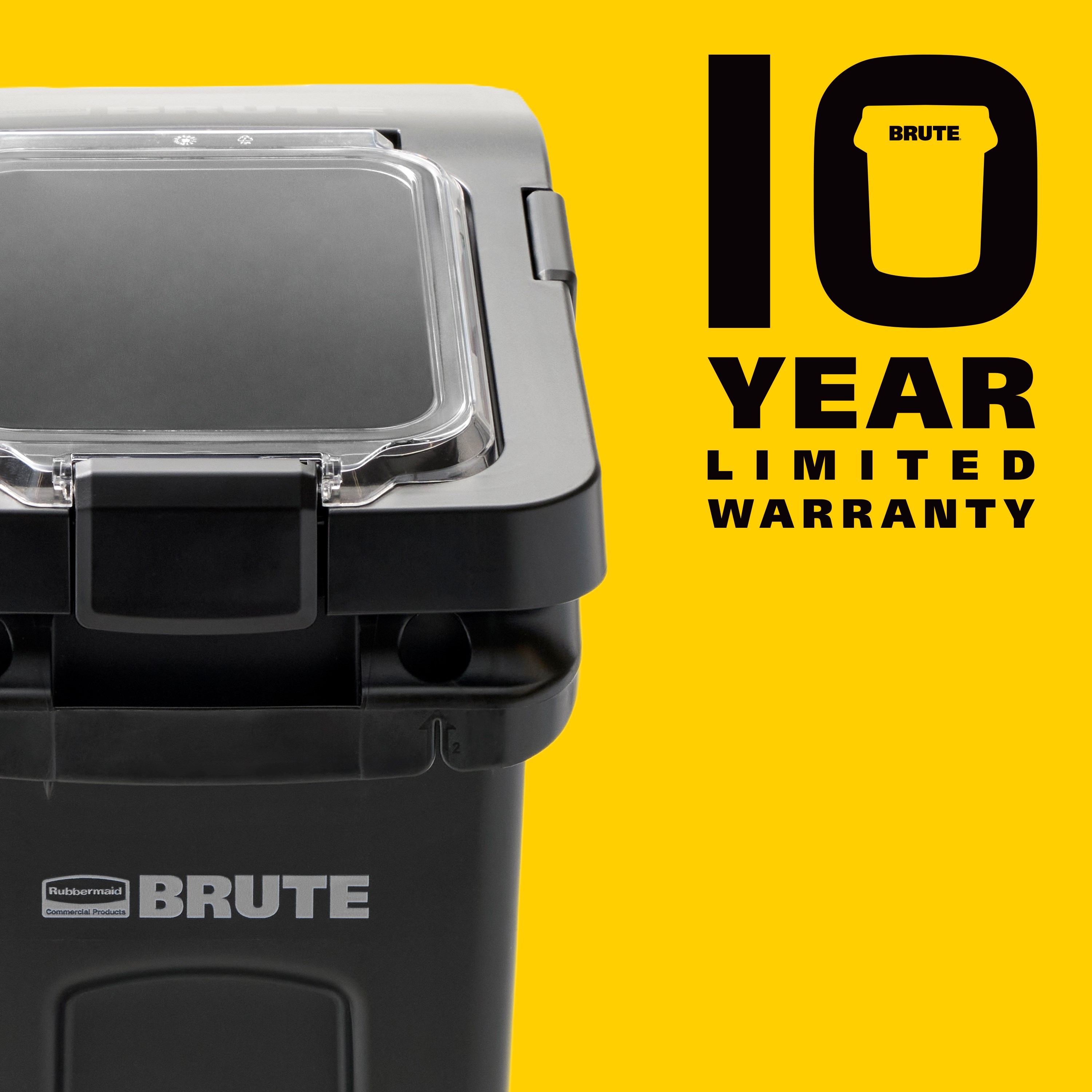 BRUTE®  Air-tight 50 lb Feed Storage Container is built to perform in tough farm environments. The feeder holds a standard 50 lb feed bag—to keep food fresher, whether in or out of the bag.