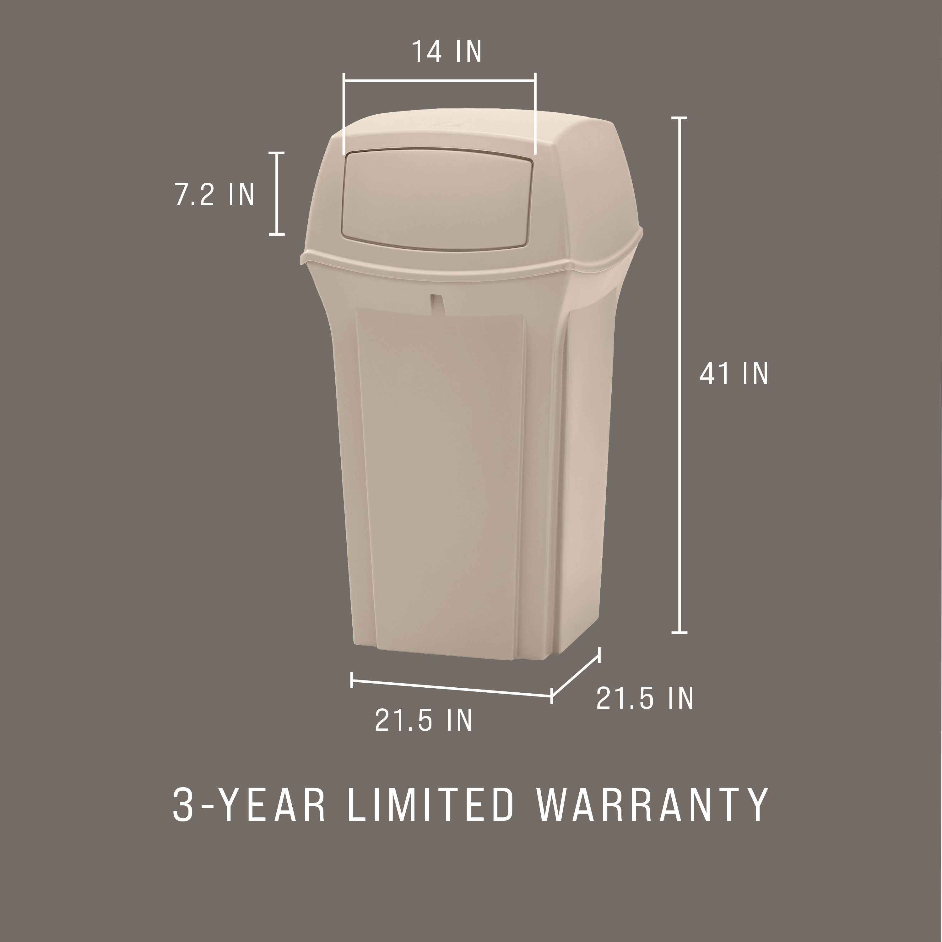 I cestini dei rifiuti classici Ranger® Rubbermaid Commercial sono fatti per durare, nel rispetto della migliore tradizione Rubbermaid, e sono caratterizzati da stile moderno e facilità di svuotamento.