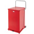 Engineered to close without a sound, the Silent Defenders® 25 Gallon FGQST40EW Square Indoor Step-On Container with Wheels is perfect for hospitals, doctor’s offices and other healthcare facilities.