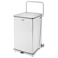 Engineered to close without a sound, the Silent Defenders® 25 Gallon FGQST40SW Square Indoor Step-On Container with Wheels is perfect for hospitals, doctor’s offices and other healthcare facilities.
