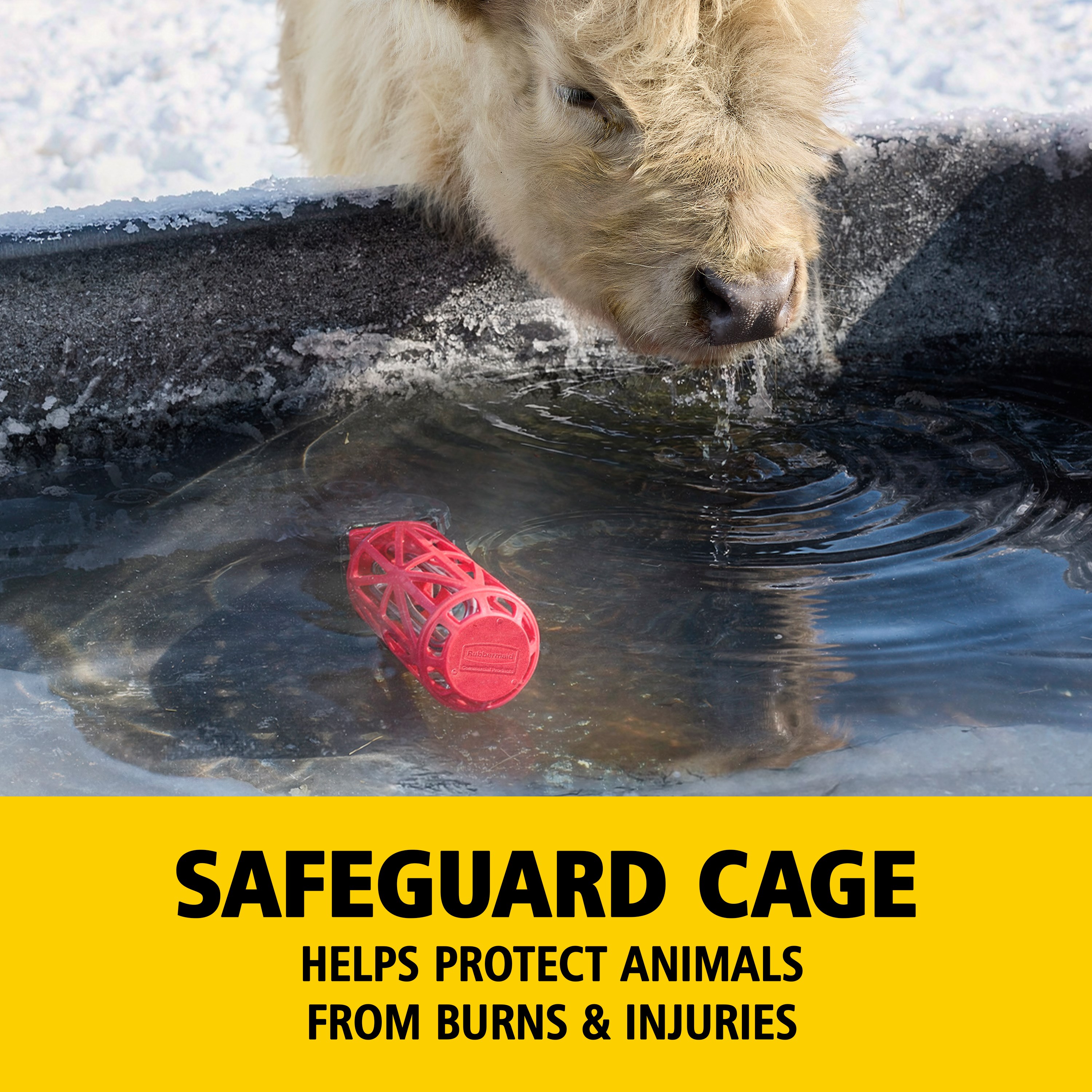 Keep your livestock’s water drinkable all winter with the Rubbermaid Commercial Products® Stock Tank De-Icer. High-grade stainless steel is designed to resist rust, corrosion, and scaling for long-term reliability.