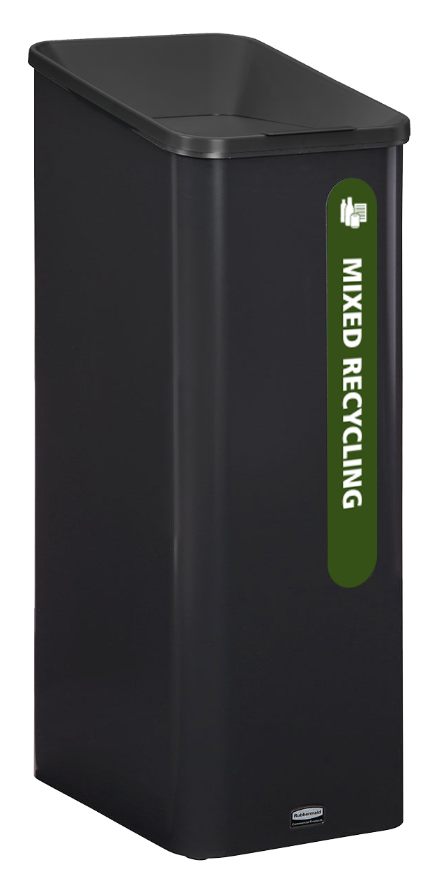 Sustain Containers are premium recycling stations designed to streamline waste separation, support sustainability goals, and complement modern commercial interiors.