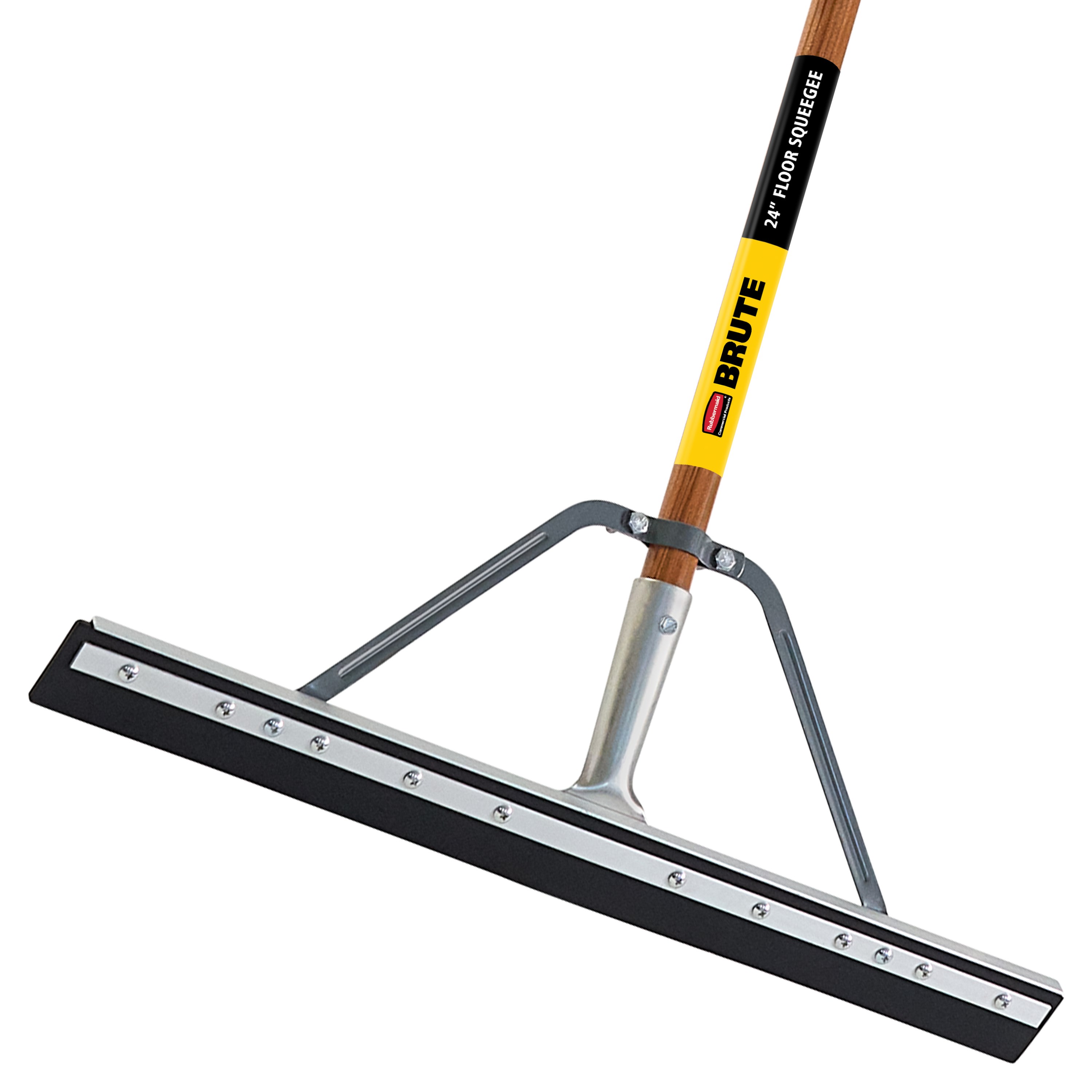 The Rubbermaid Commercial Products® BRUTE® 24 in Straight-Edge Floor Squeegee tackles water, spills, and heavy cleanups. Its wide 24 in blade clears large areas quickly—making it an essential tool for both flood response and routine liquid removal.
