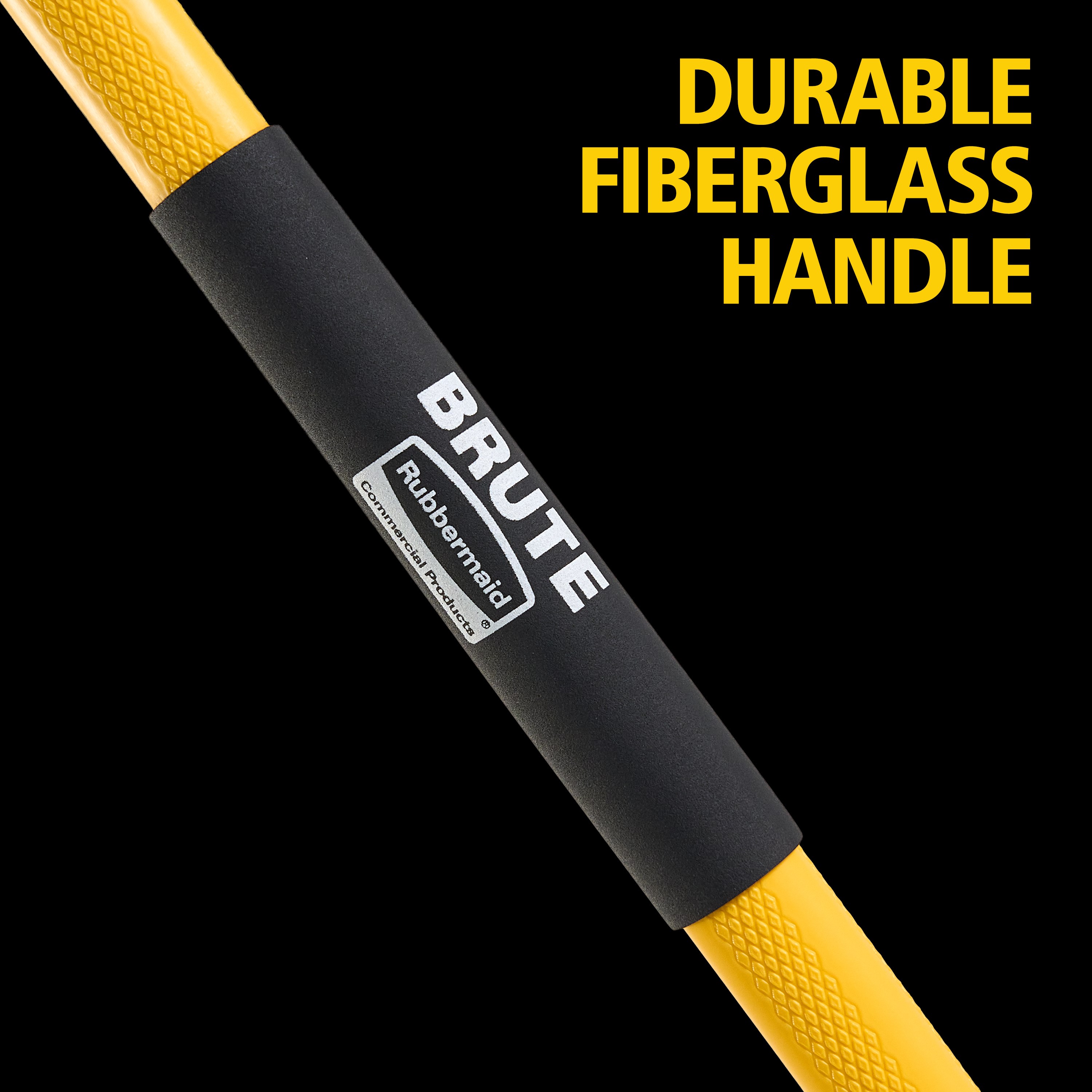 The Rubbermaid Commercial Products® BRUTE® Multi-Surface Fiberglass Handle Angle Broom delivers a higher standard of sweeping durability and performance, with a fiberglass handle engineered to be up to 5X stronger than steel.