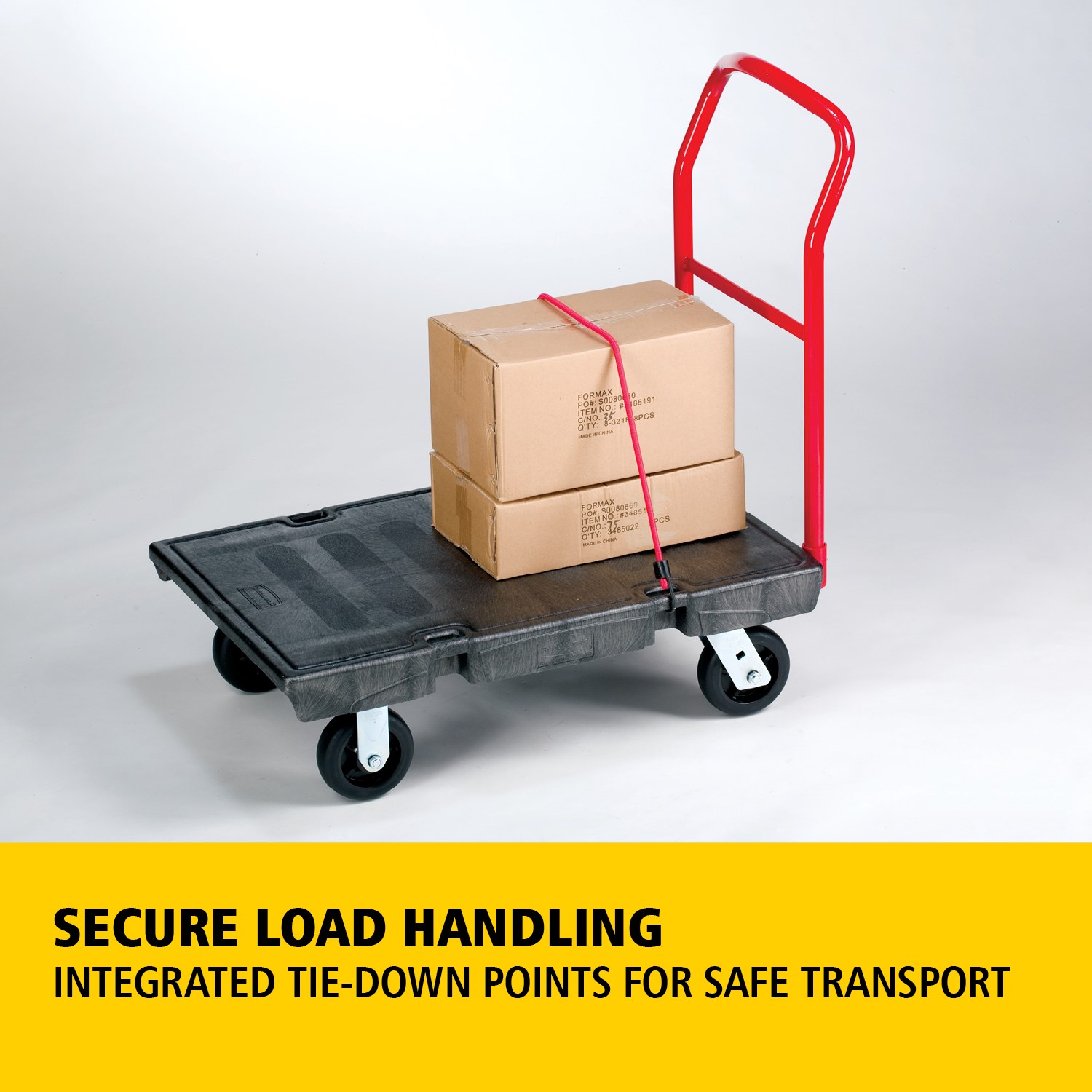 The Small Heavy-Duty Platform Truck is ideal for moving large, heavy, oversized loads efficiently throughout a facility with the capacity to hold up to 453kg.