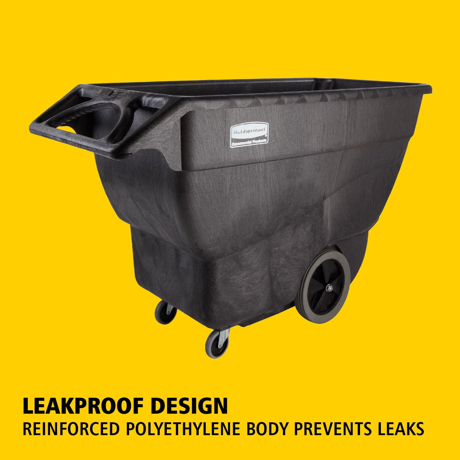 The Rubbermaid Commercial Tilt Truck ideal for collection, movement, disposable of waste and transport of general loads efficiently in any facility.