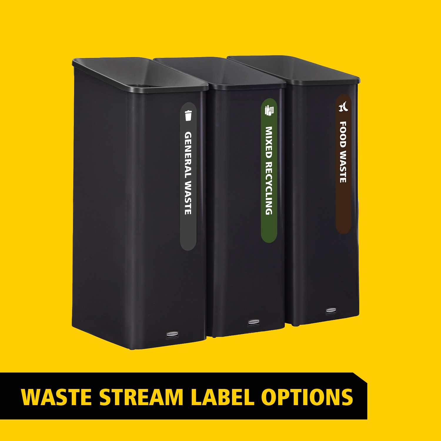 Sustain Containers are premium recycling stations designed to streamline waste separation, support sustainability goals, and complement modern commercial interiors.
