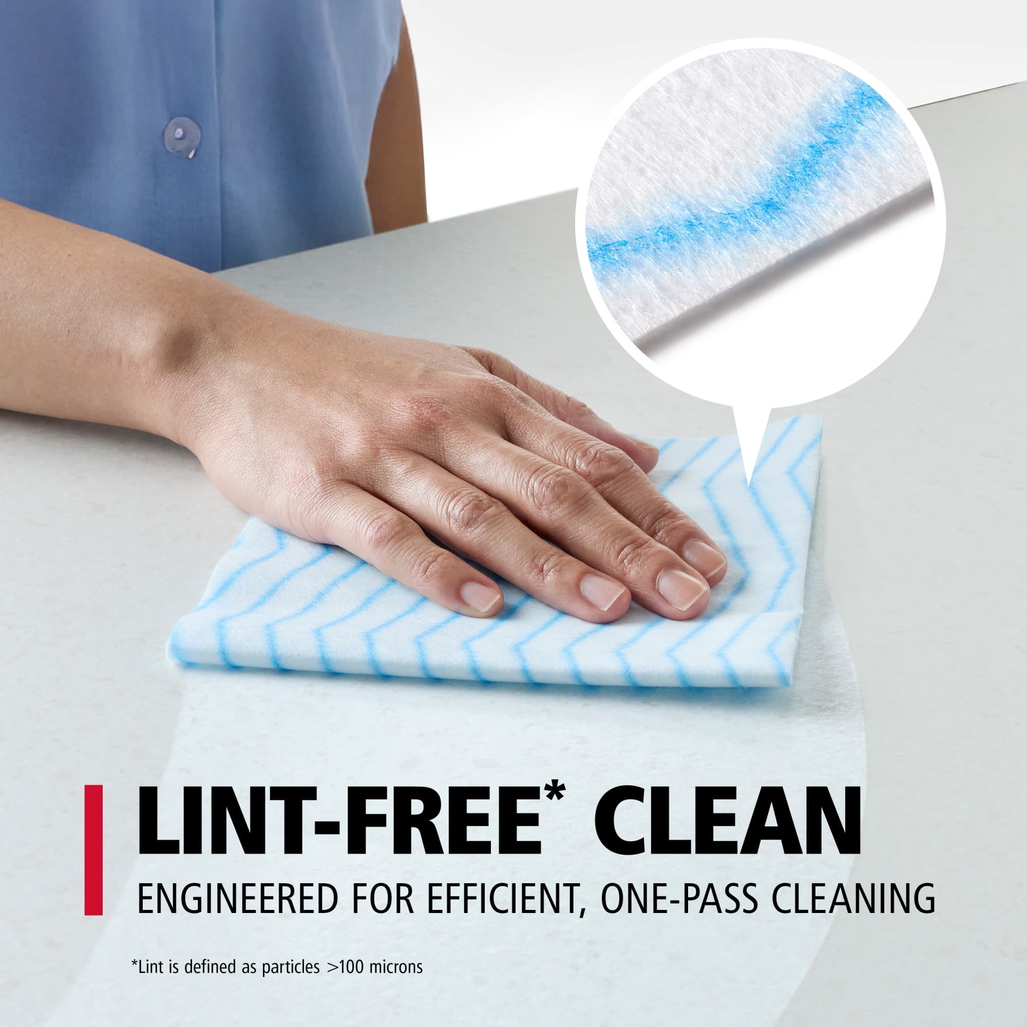HYGEN™ General Purpose is a lightweight disposable microfiber cloth designed for everyday cleaning tasks where hygiene and speed matter. Helps reduce cross-contamination by supporting single-use cleaning while delivering reliable microfiber performance.