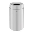 The Crowne Collection 30 Gallon FGAOT30 Decorative Indoor Waste Container has an attractive contemporary design with a curved open top that prevents objects from being placed on top of the can, keeping a neater overall appearance.