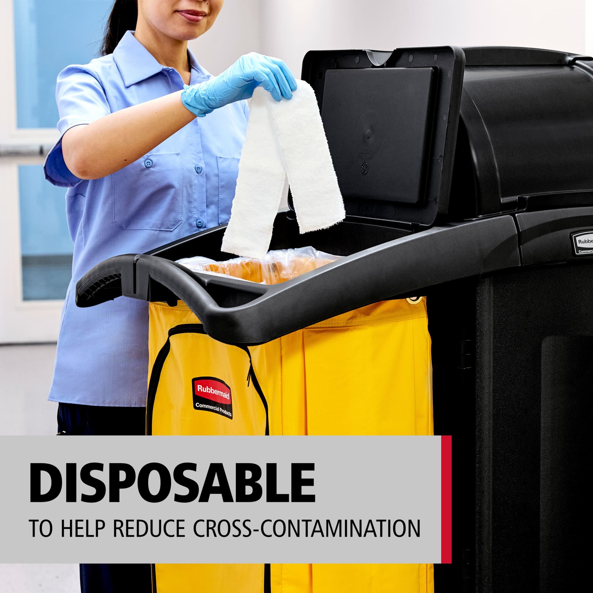 HYGEN Flexi-Wand Disposable Duster Sleeves feature a 100% microfiber cleaning surface for superior dust pickup and retention, helping capture dust and debris on hard-to-reach surfaces.