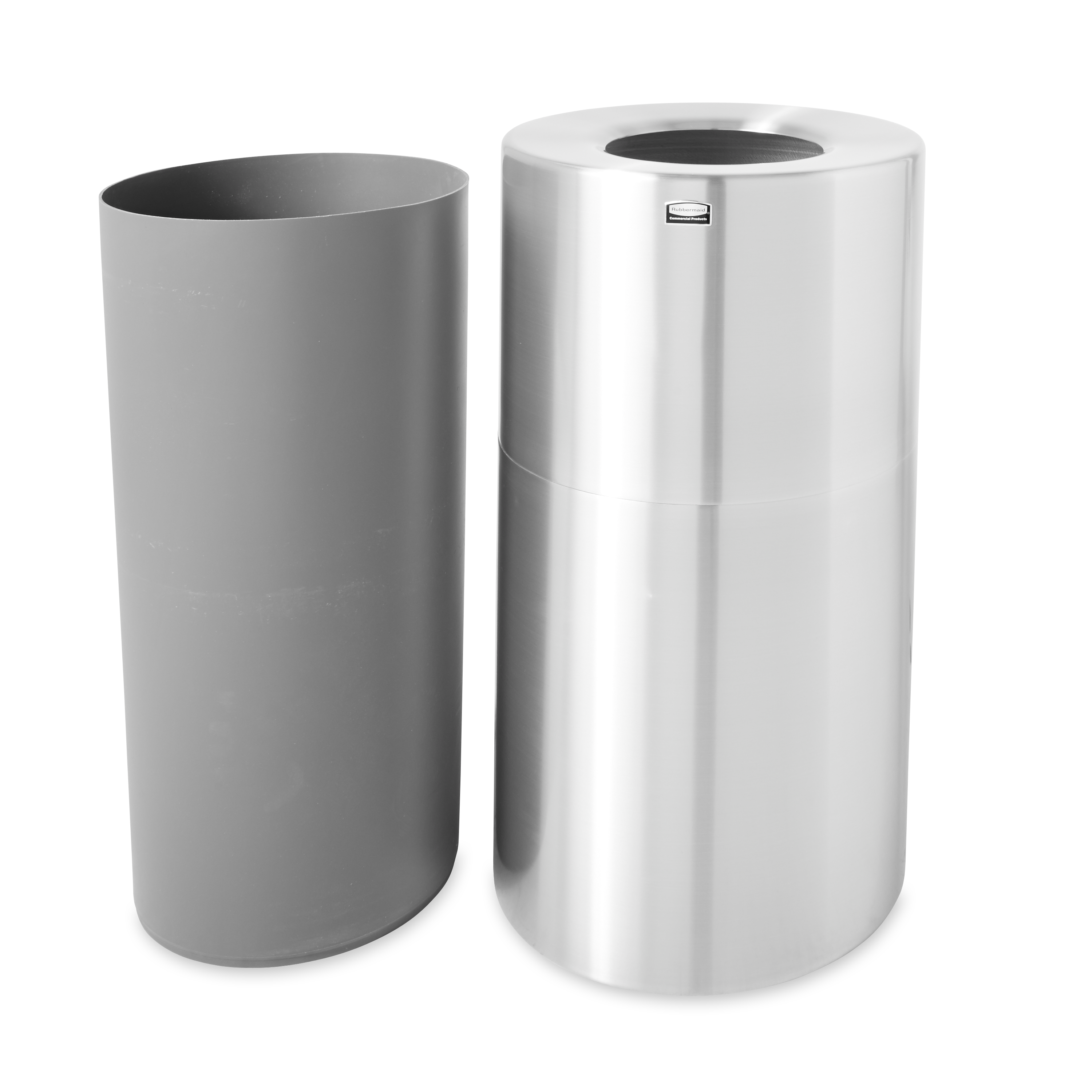 Atrium® Open Top 79 L Galvanized Liner Satin Aluminum Thumbnail 1