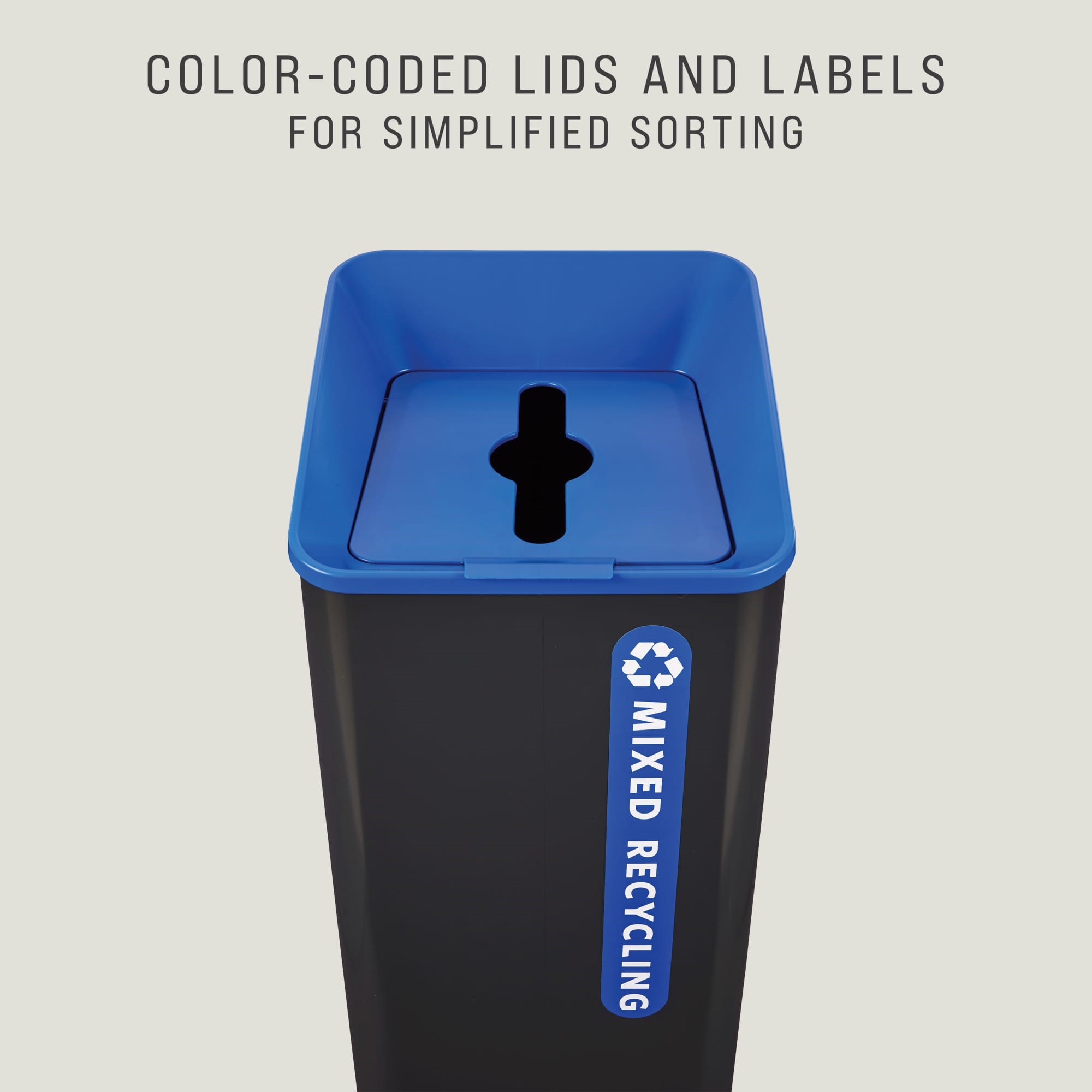 Sustain Containers are a decorative and adaptable recycling solution made to improve your facility's sustainability compliance.