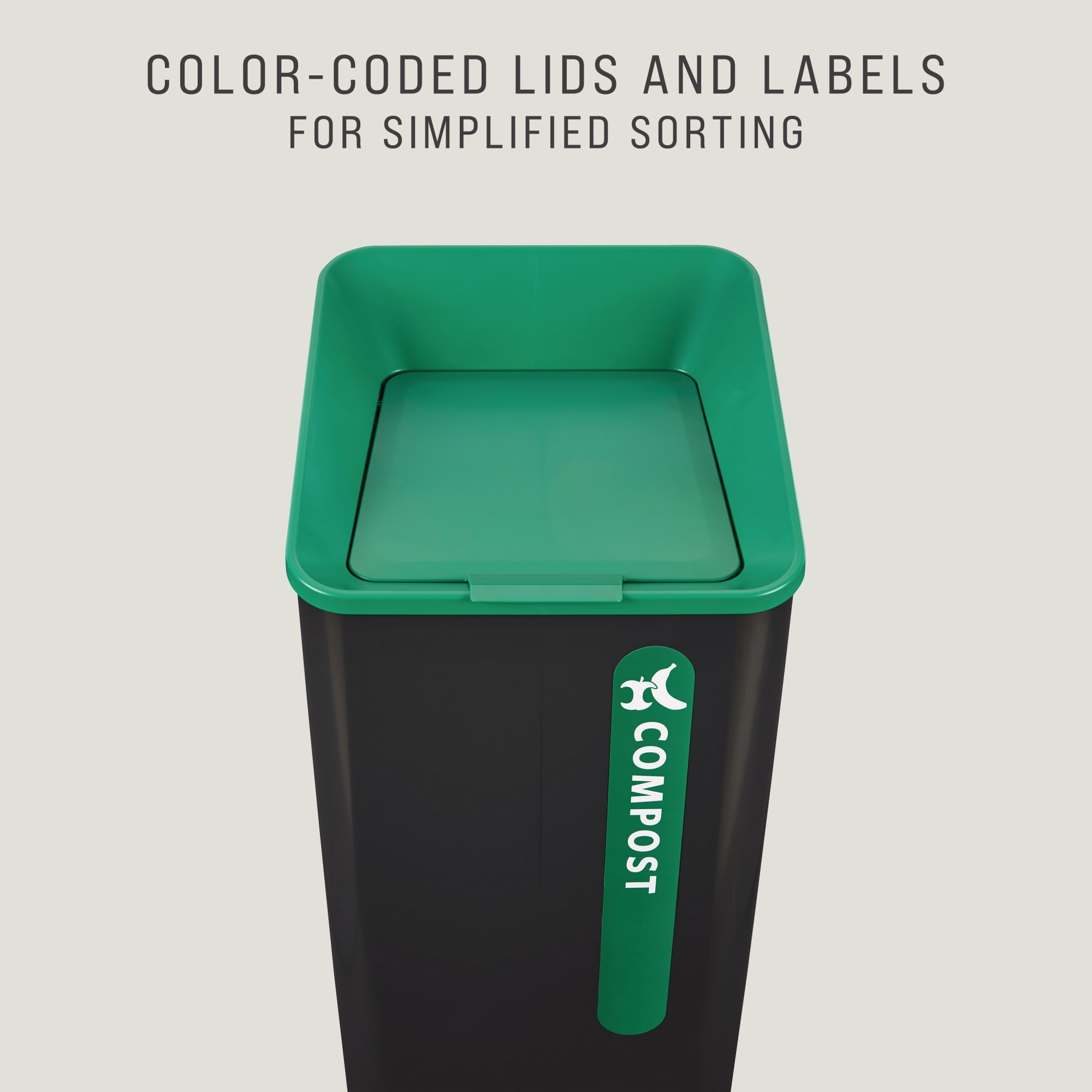 Sustain Containers are a decorative and adaptable recycling solution made to improve your facility's sustainability compliance.