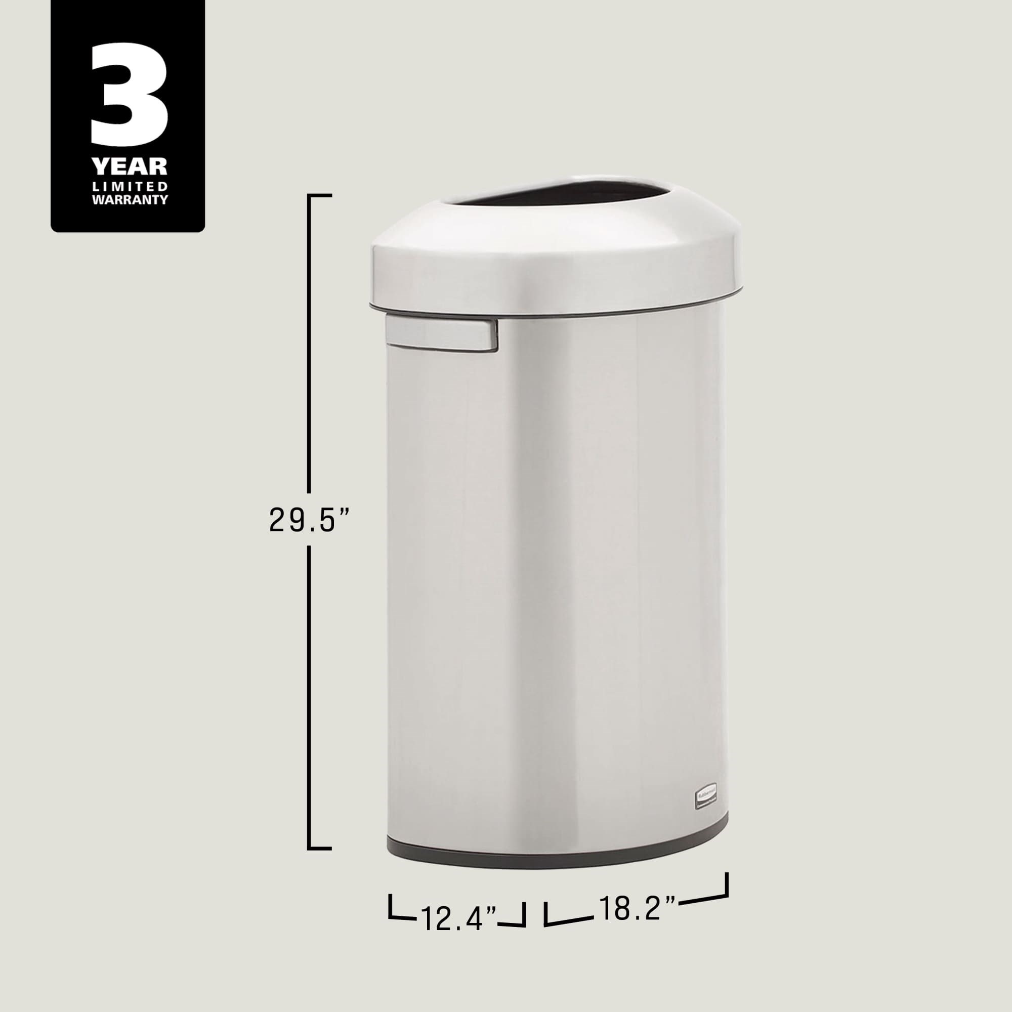 Featuring a classic design and fingerprint-resistant stainless steel, the Refine waste container fits seamlessly into any commercial space for a discreet look that enhances the overall environment.