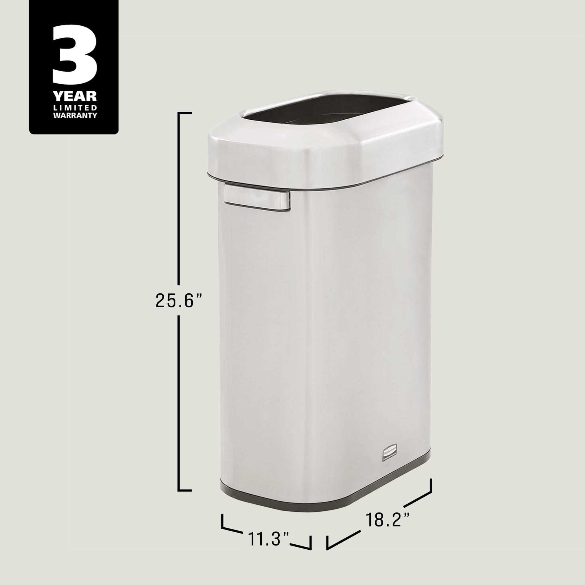 Featuring a classic design and fingerprint-resistant stainless steel, the Refine waste container fits seamlessly into any commercial space for a discreet look that enhances the overall environment.