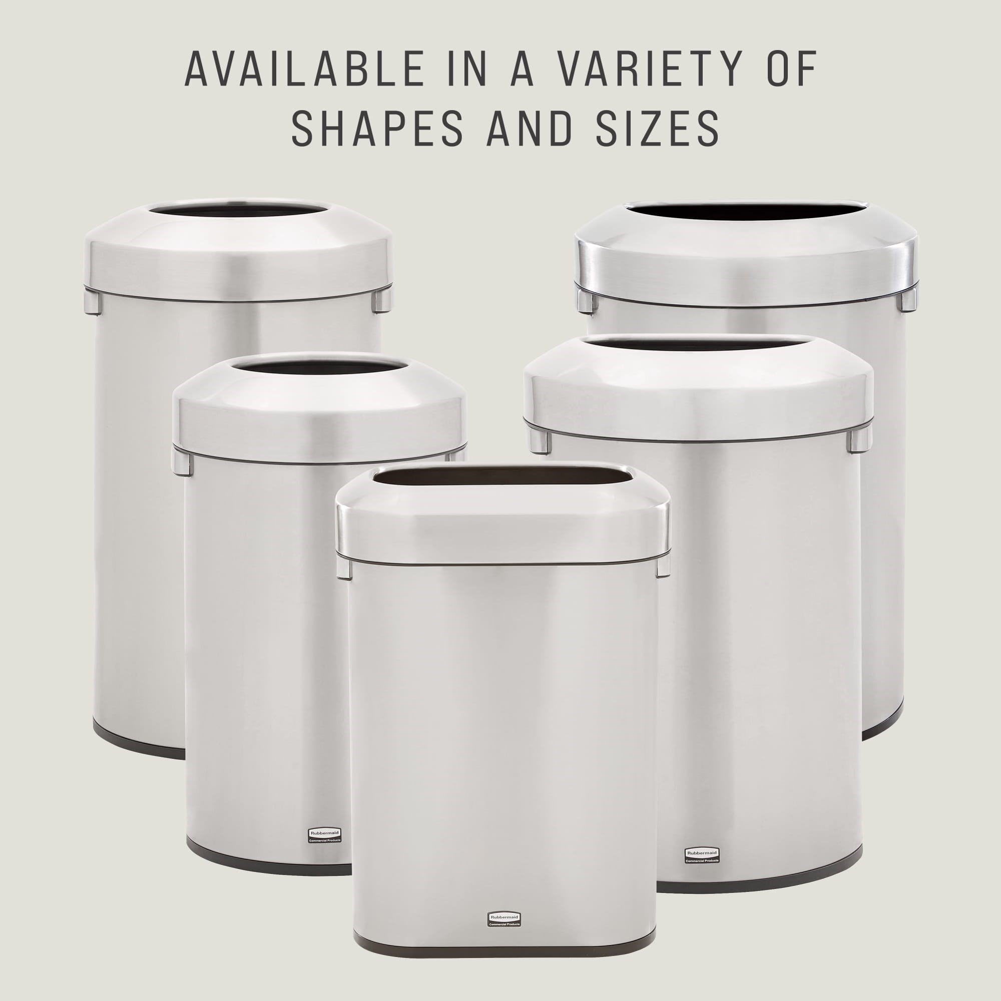 Featuring a classic design and fingerprint-resistant stainless steel, the Refine waste container fits seamlessly into any commercial space for a discreet look that enhances the overall environment.