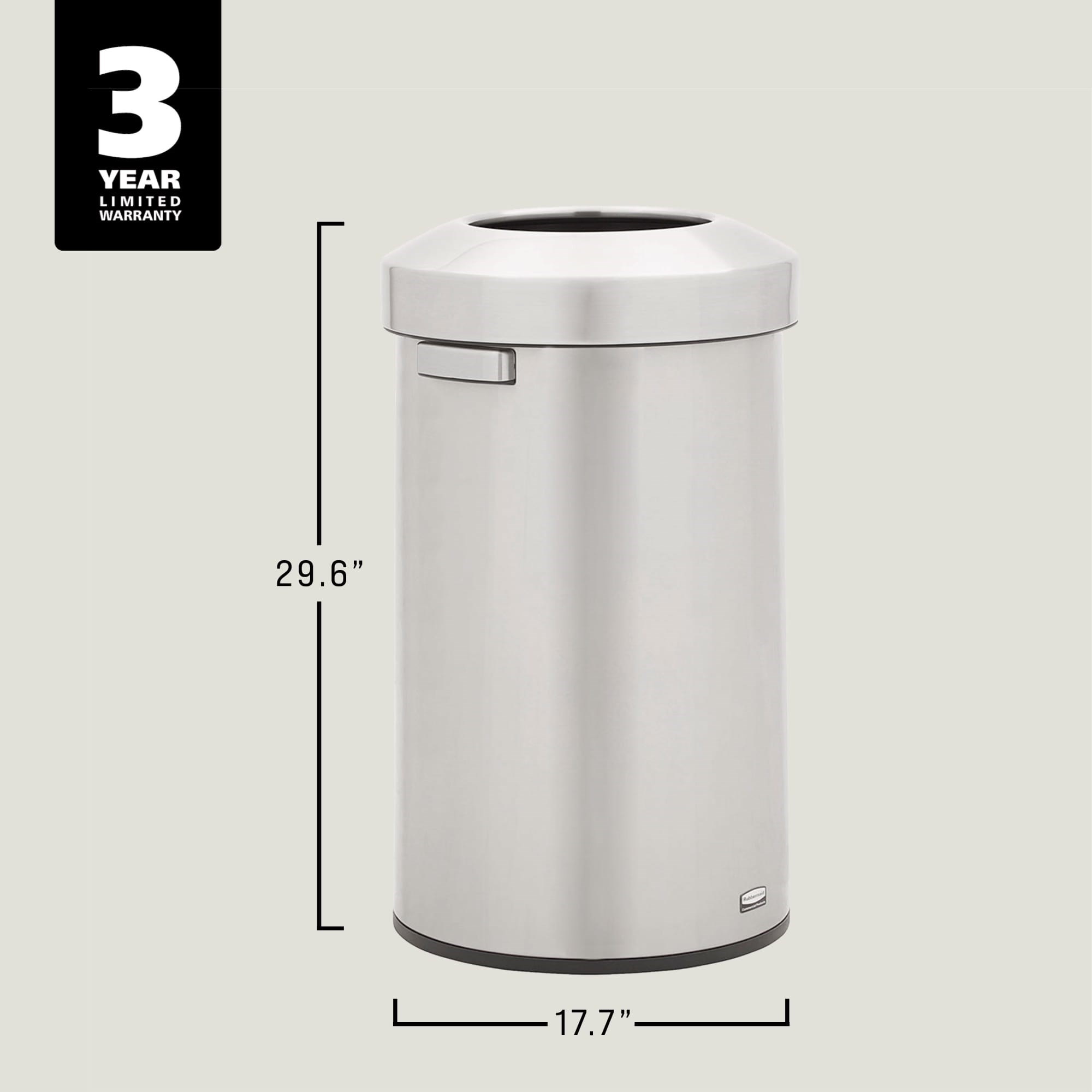 Featuring a classic design and fingerprint-resistant stainless steel, the Refine waste container fits seamlessly into any commercial space for a discreet look that enhances the overall environment.