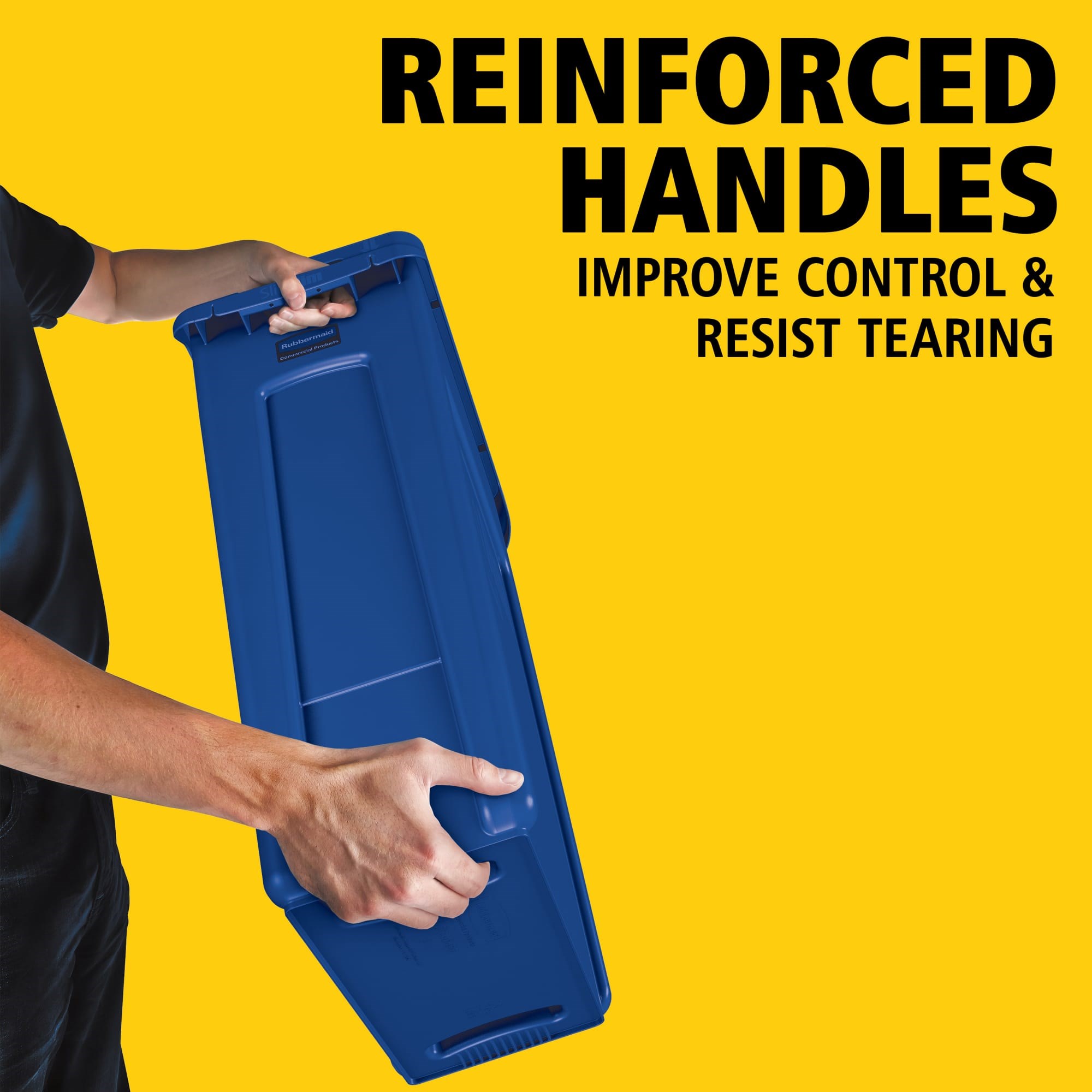 The Rubbermaid Commercial Slim Jim® containers with venting channels offer uncompromised performance in constrained spaces.