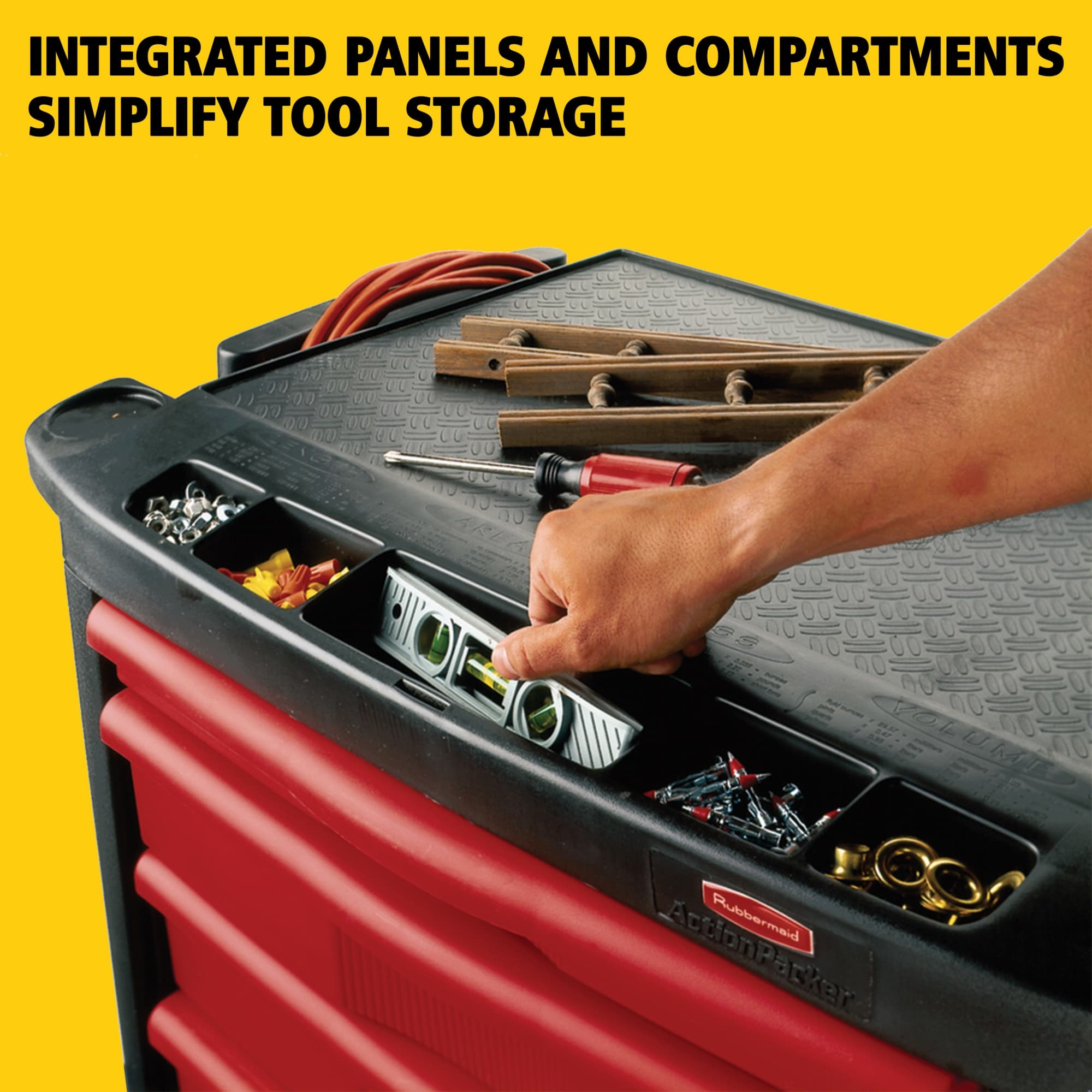 The 5-Drawer Mobile Work Center is a comprehensive mobile workbench with easy-to-organize tool storage.
