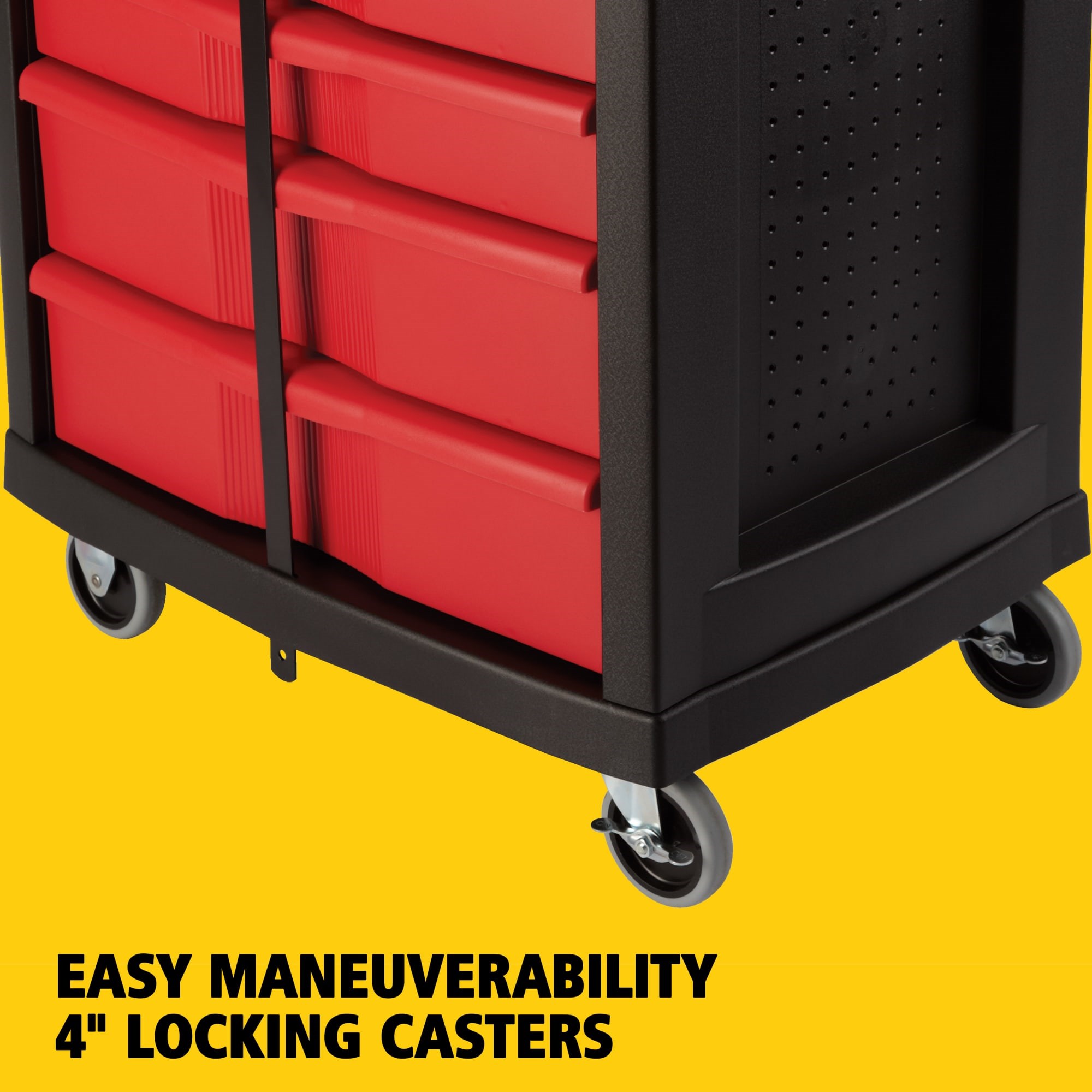 The 5-Drawer Mobile Work Center is a comprehensive mobile workbench with easy-to-organize tool storage.