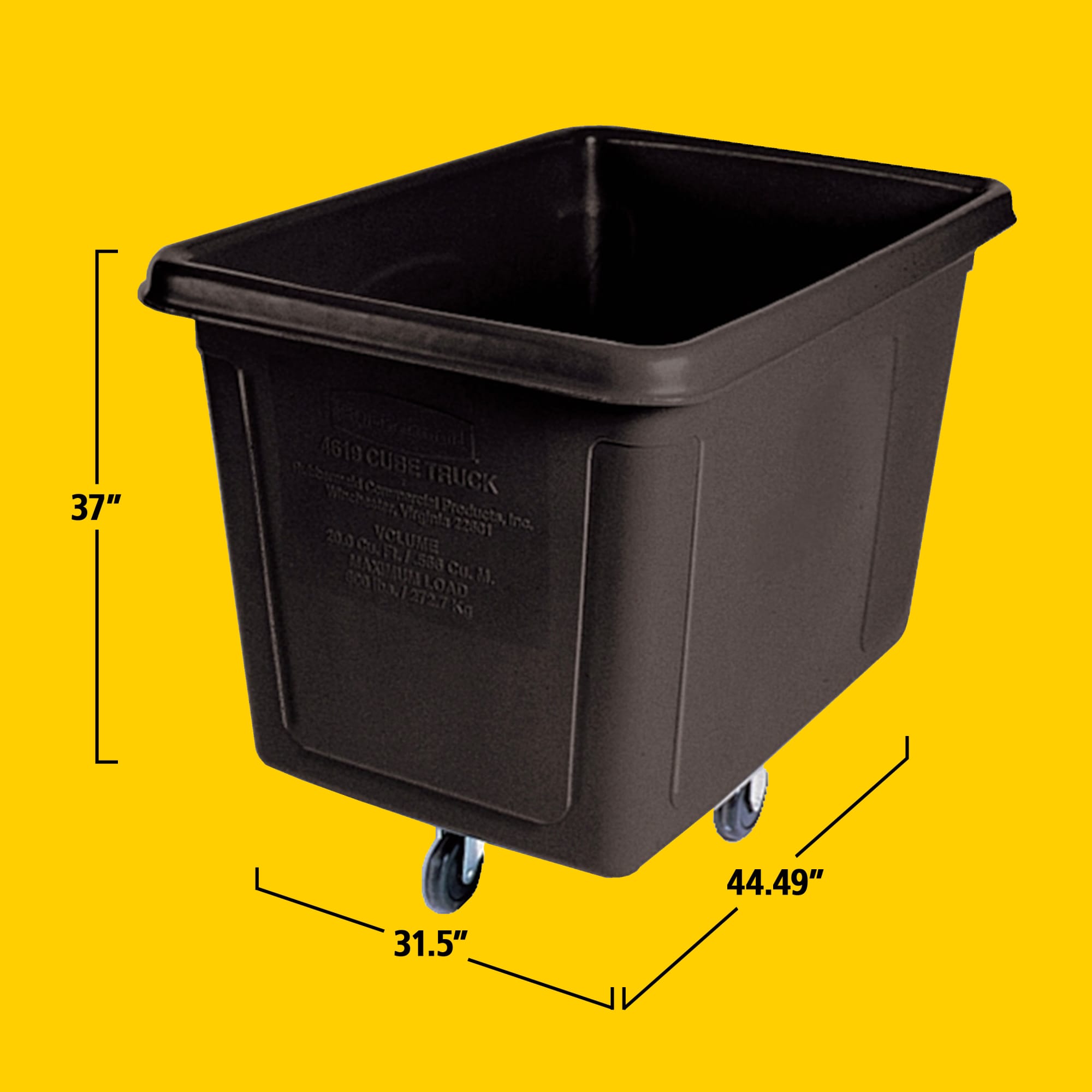 De Rubbermaid Commercial 0,57 m³ Bakwagen maakt deel uit van een volledige lijn van Bakwagens die helpt bij de afvalinzameling, het transport van materiaal en de ophaling van wasgoed.