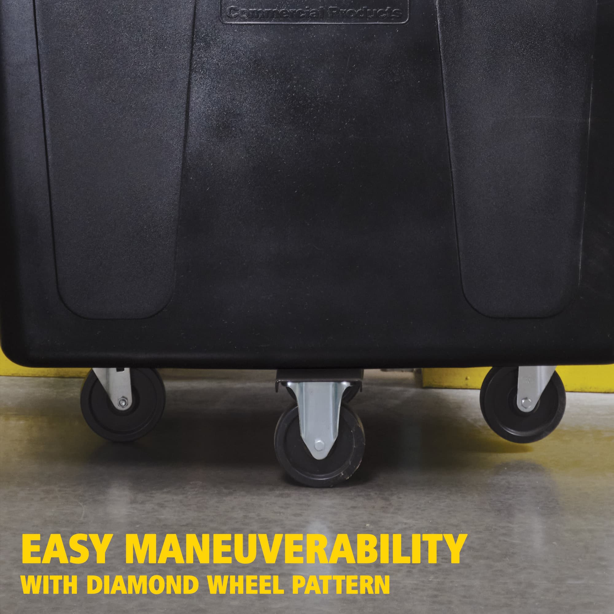 De Rubbermaid Commercial 0,57 m³ Bakwagen maakt deel uit van een volledige lijn van Bakwagens die helpt bij de afvalinzameling, het transport van materiaal en de ophaling van wasgoed.