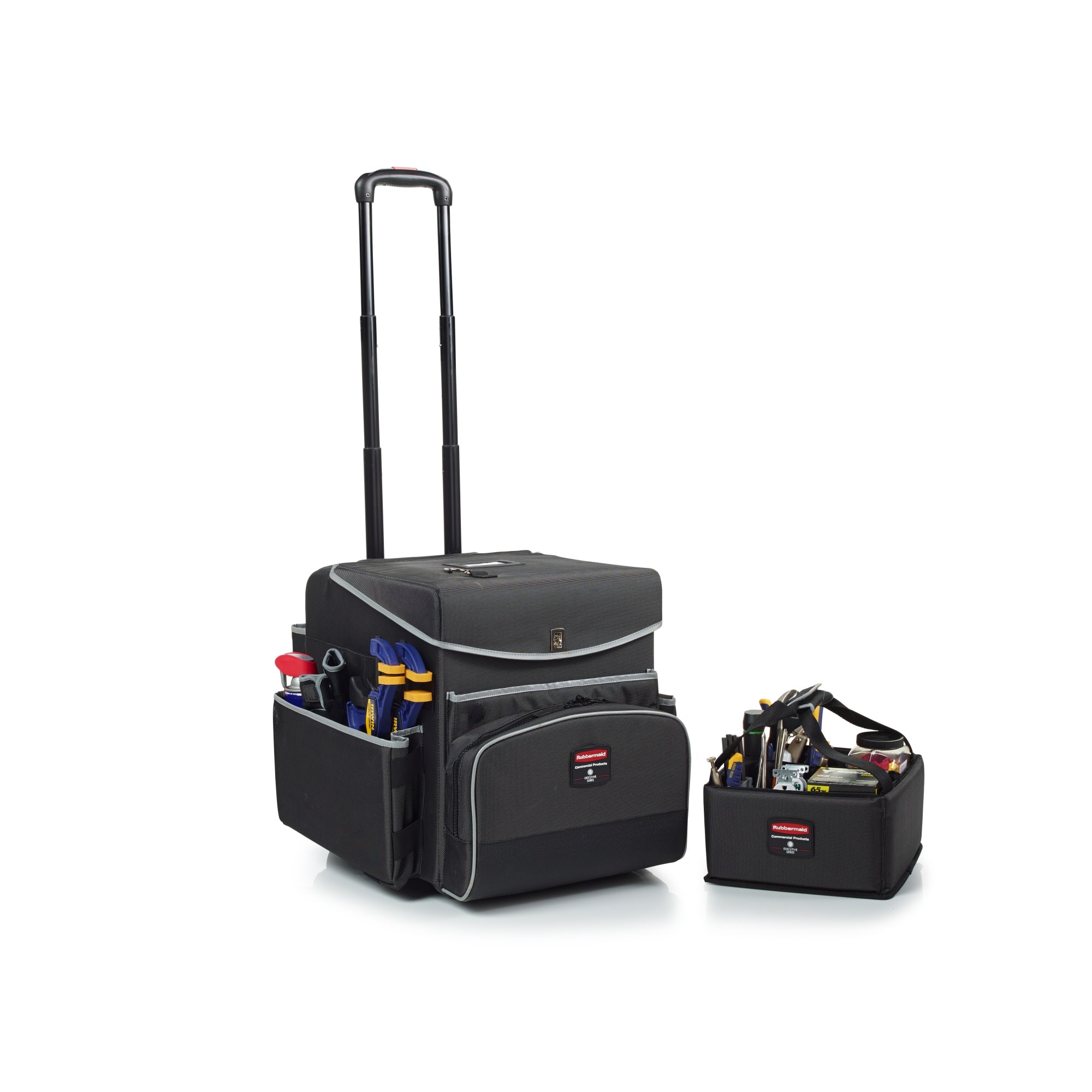 The Executive Quick Cart is the industry’s most durable mobile cart solution for housekeeping, janitorial and maintenance environments.