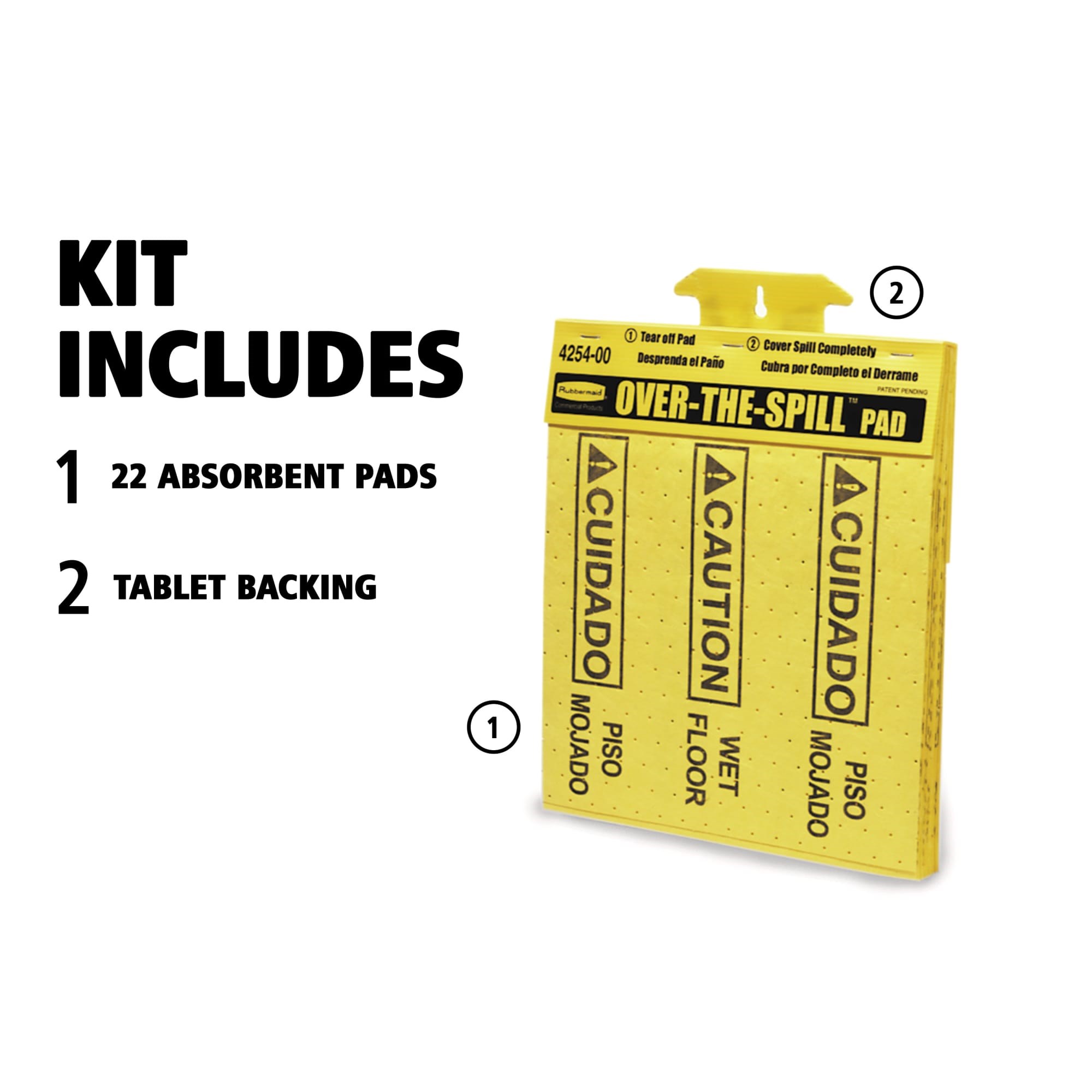 Contains 22 absorbent pads that soak up water and oil quickly and completely for an effective way to deal with spills.