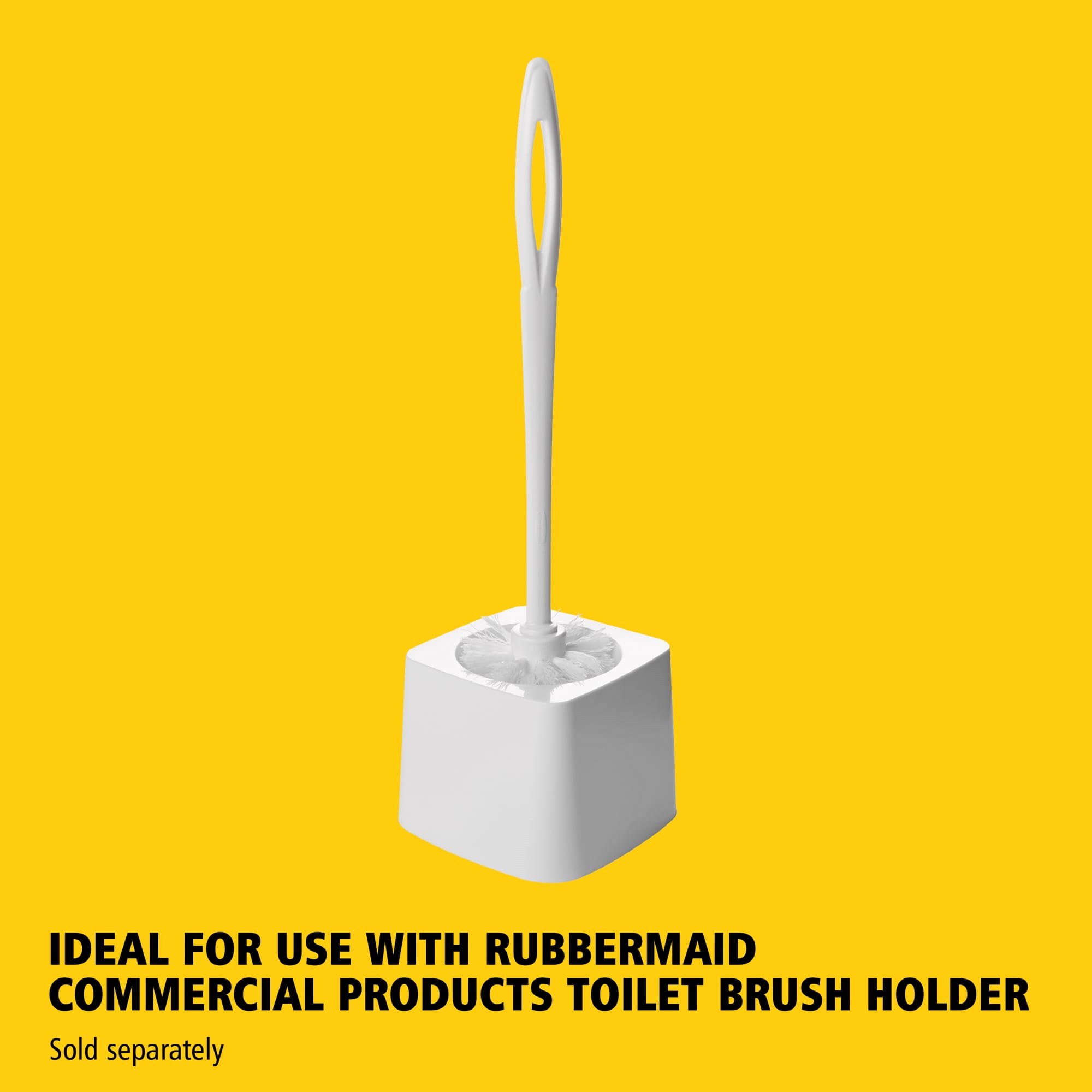 The Rubbermaid Commercial Products Toilet Brush with Plastic Handle is a stain and odor resistant toilet bowl brush.