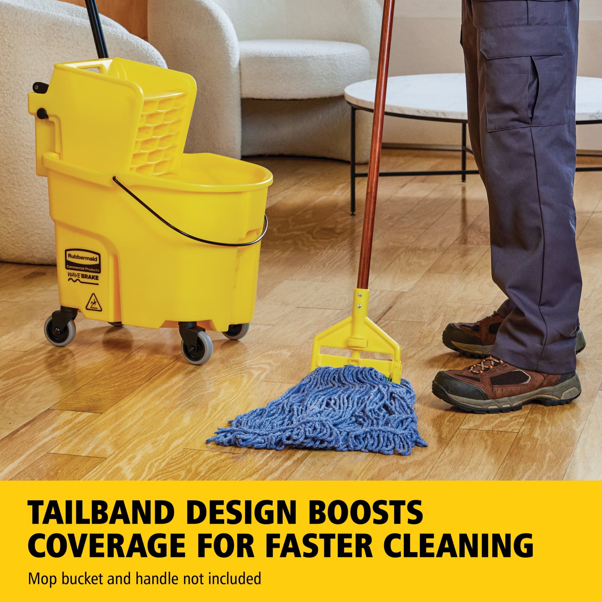 Super Stitch® Blend Mop outperforms and outlasts premium cut-end mops 2 to 1.