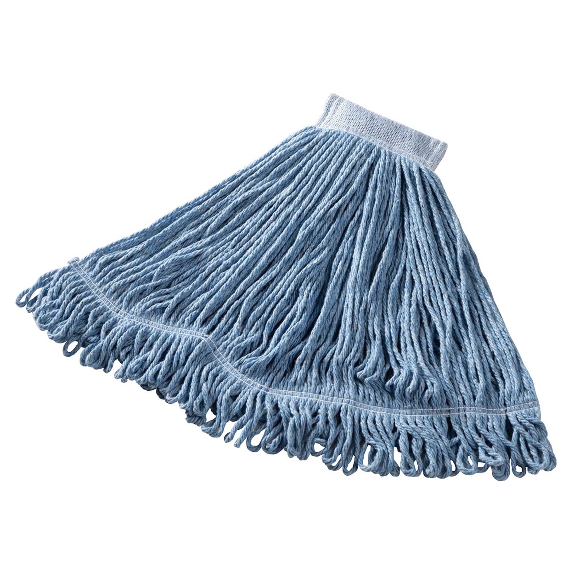 24 OZ Super Stitch® Blend Wet Mop, 5" Headband, Blue