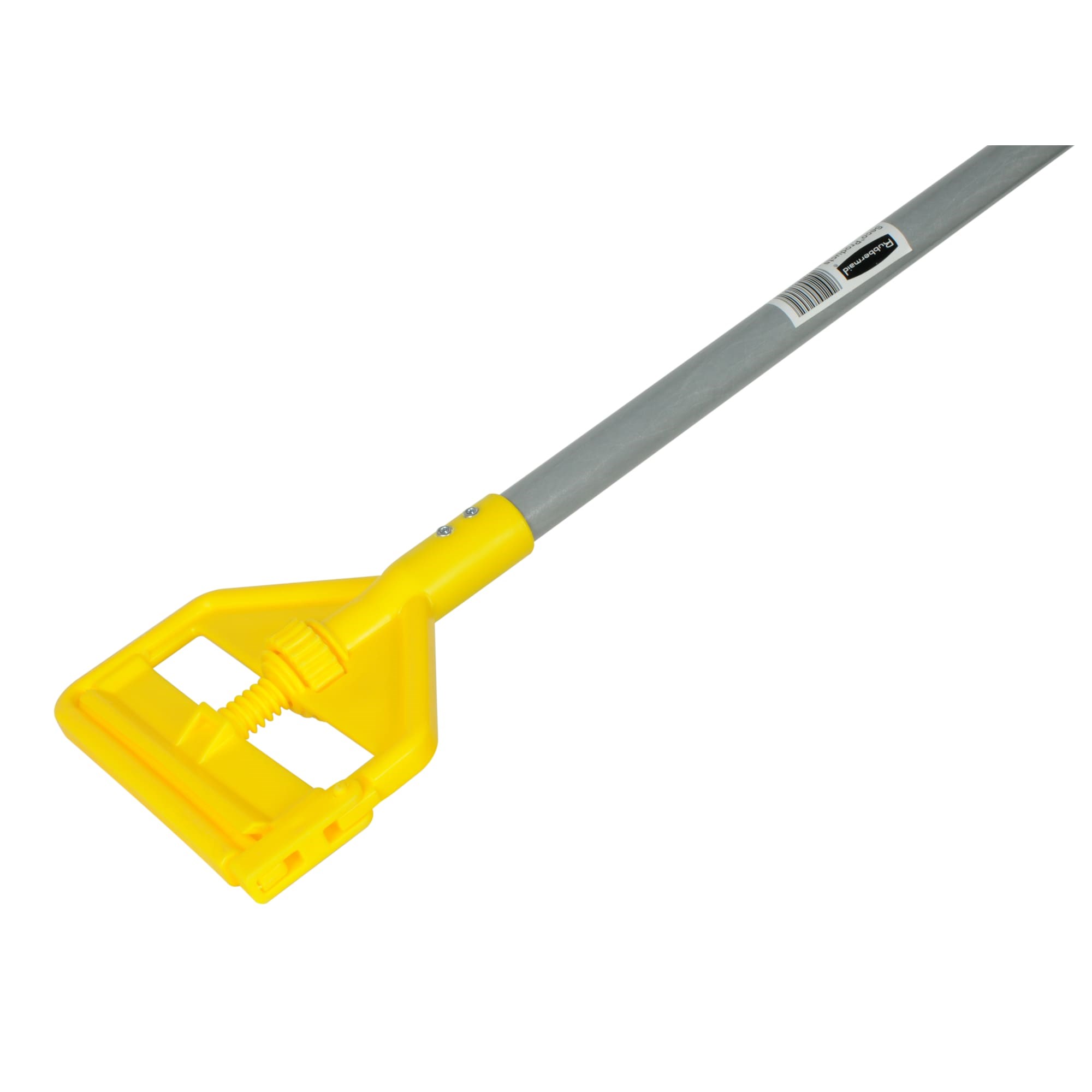 Invader® Side-Gate Mop Handle makes removing and replacing mop heads easy and efficient. Thumbwheel clamps the mop firmly in place; should be used with 1"  headband mops only.