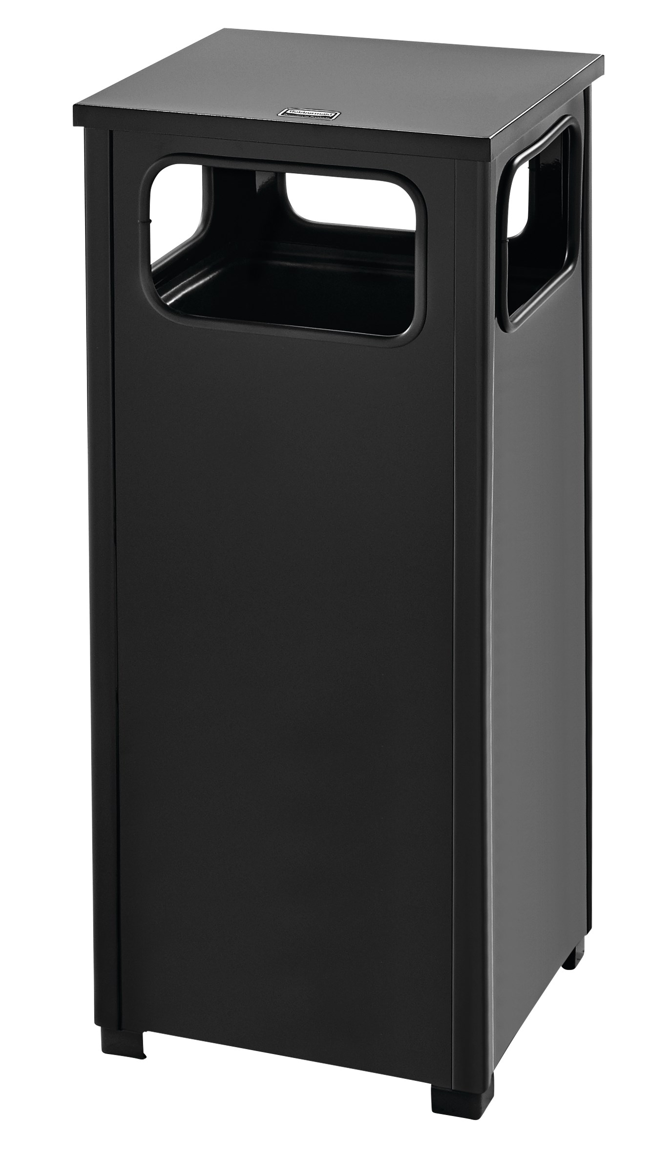 The Dimension Series 12 Gallon FGR12 Decorative Outdoor Waste Container is made from heavy-gauge, fire-safe steel designed to stand up to heavy use and harsh weather conditions while providing years of reliable outdoor service