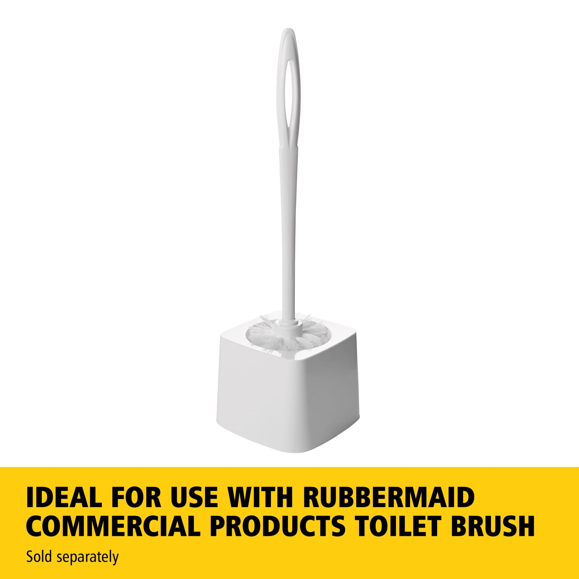The Rubbermaid Commercial Products Toilet Brush Holder is ideal for use with the Rubbermaid Commercial Products toilet brush, FG631000WHT (sold separately).